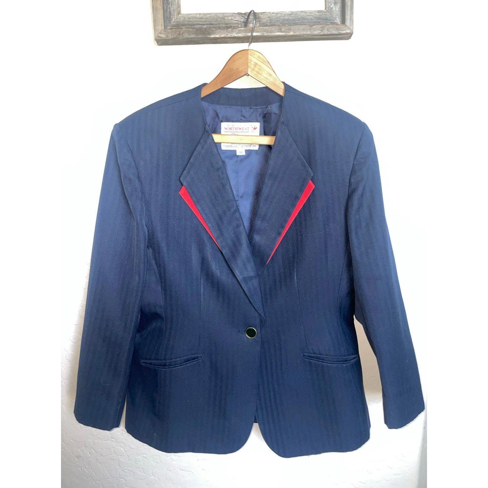 Disney Disney Northwest Airlines Flight Attendant Jacket Womens 14 Size L / US 10 / IT 46 - 2 Thumbnail