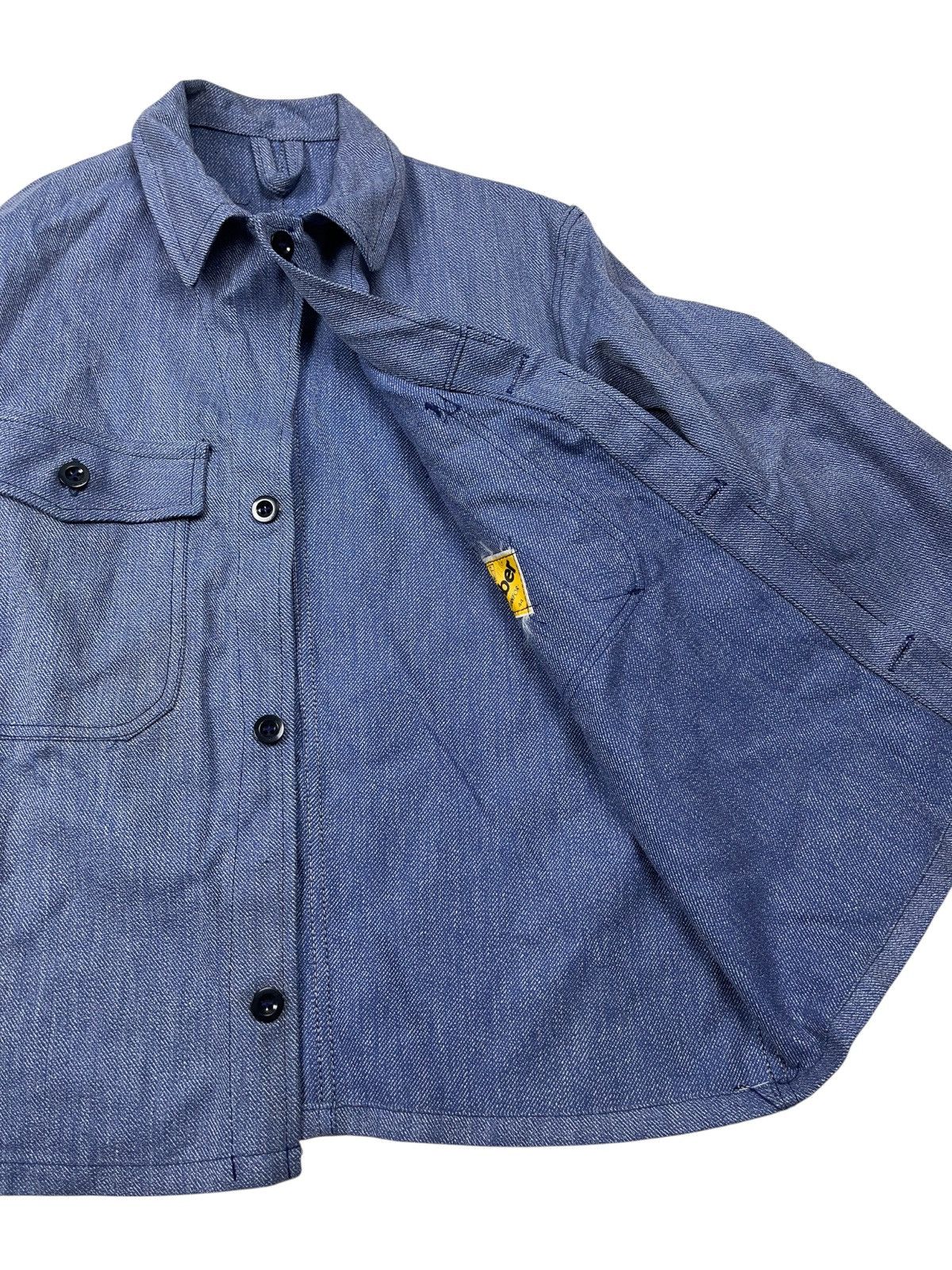 Le Laboureur Vintage 60s Sanfor Leber Jacket German Workwear Utility Size US S / EU 44-46 / 1 - 11 Thumbnail