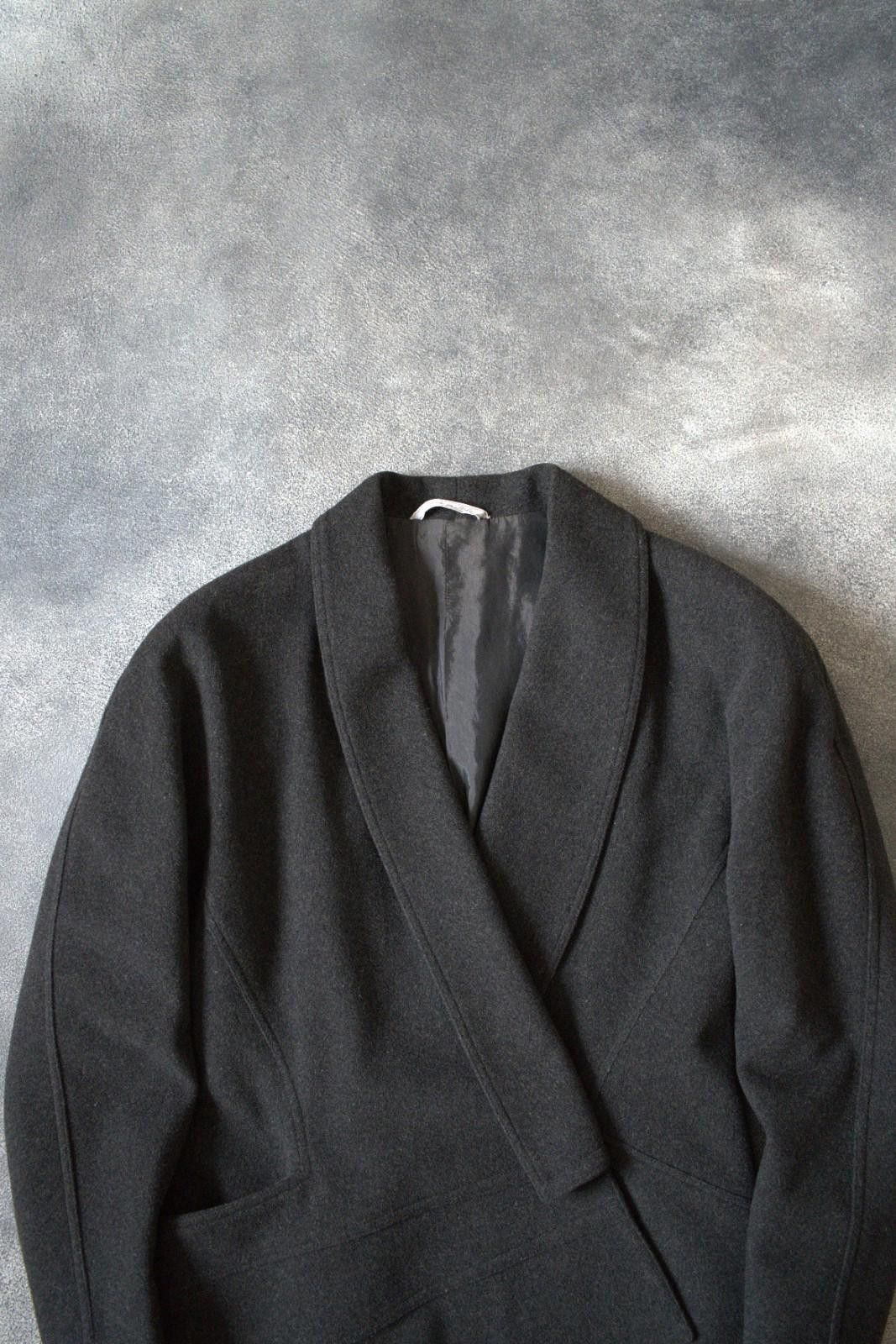 Versace F/W 1986 Gianni Versace Asymmetric Wool / Cashmere Coat Size S / US 4 / IT 40 - 9 Thumbnail