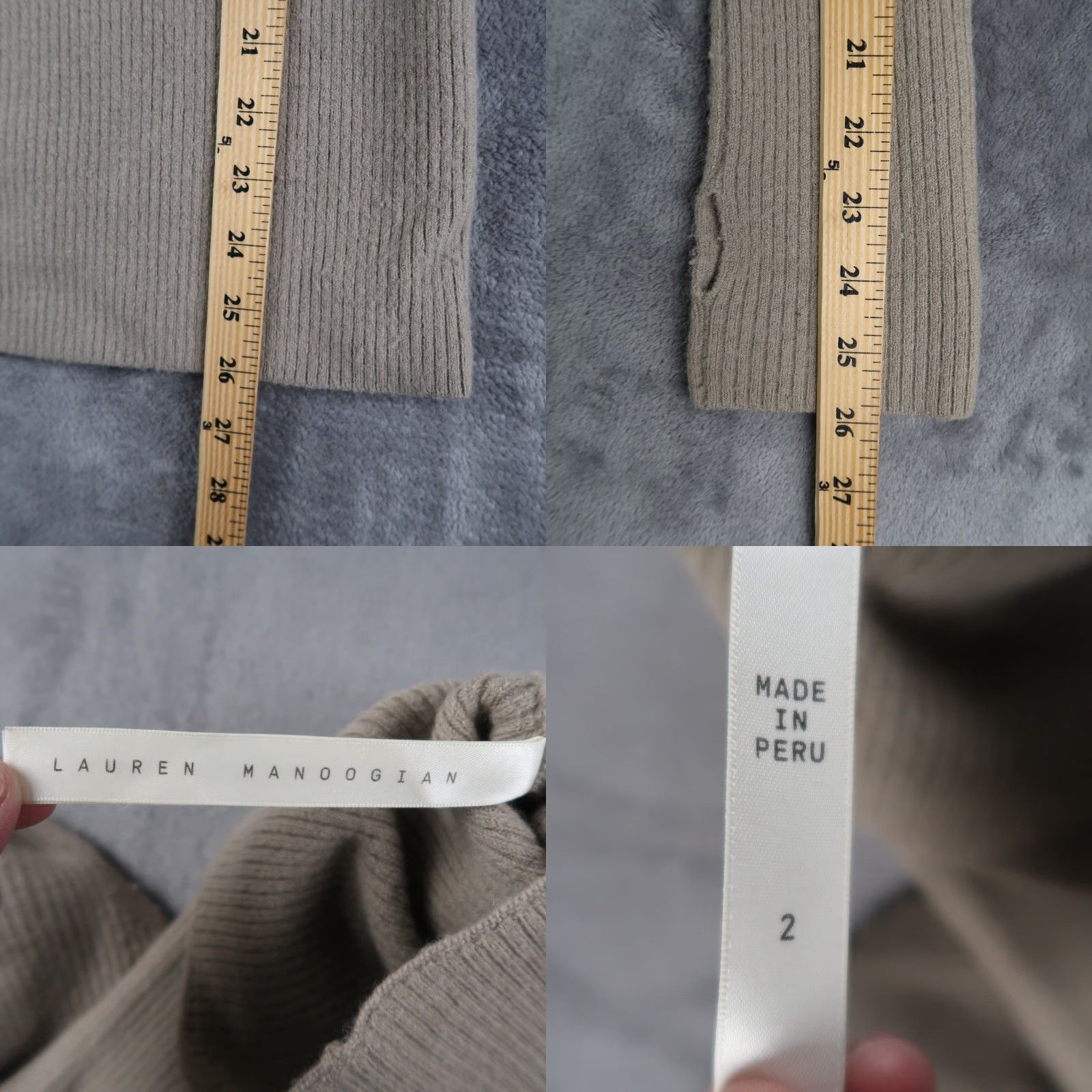 Lauren Manoogian LAUREN MANOOGIAN Alpaca Wool Mock Neck Pullover Sweater Beige Size 2 Womens Adults Regular Pullover Long Sleeve Beige Mock Neck Wool Alpaca 2 Size XS / US 0-2 / IT 36-38 - 8 Thumbnail