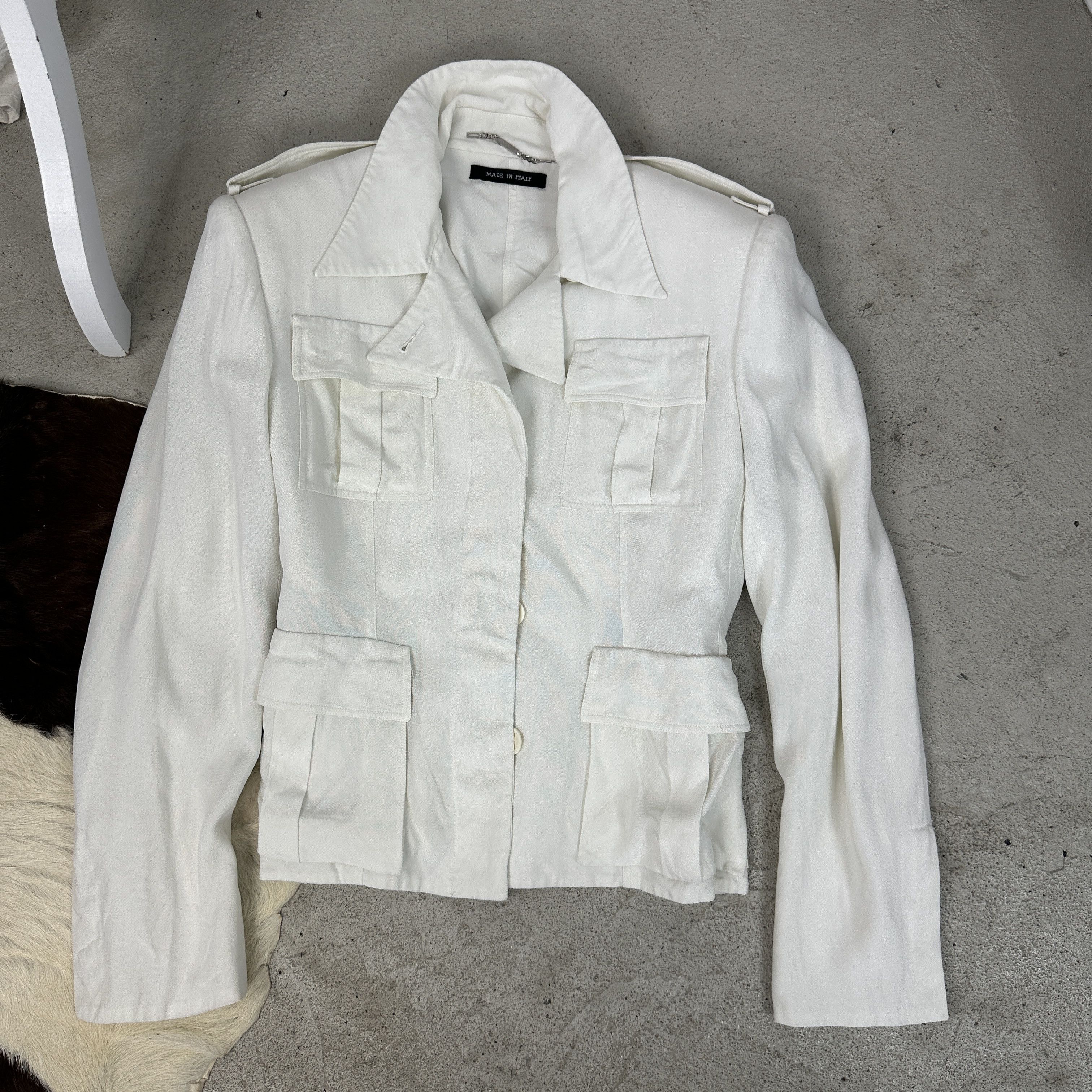 Gucci × Vintage Vintage Gucci Padded Shoulders Blazer 00s Size 25" / US 0 / IT 36 - 5 Thumbnail