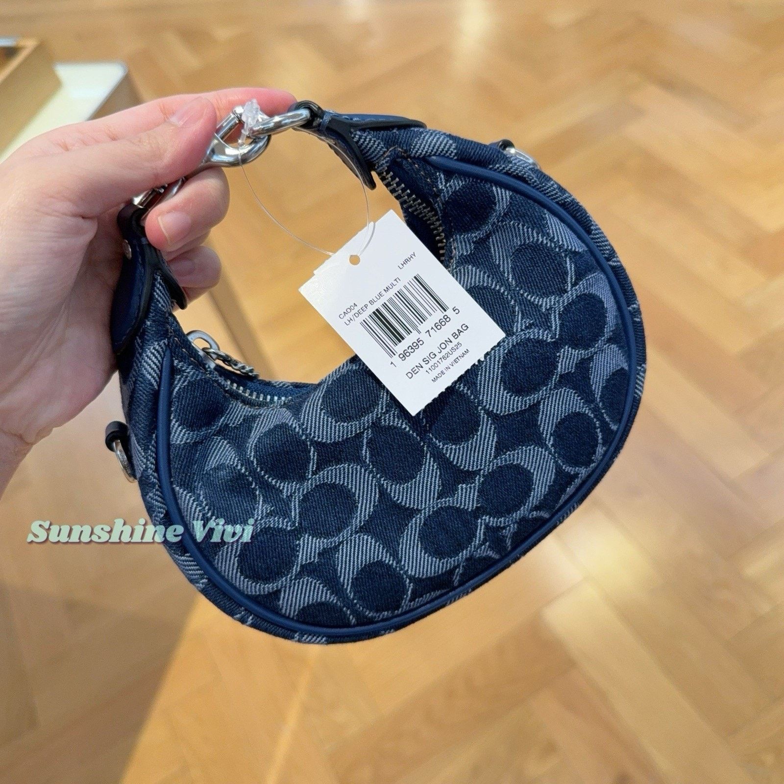 Coach NWT Coach Jonie Bag Signature Denim Blue Crossbody CAO04