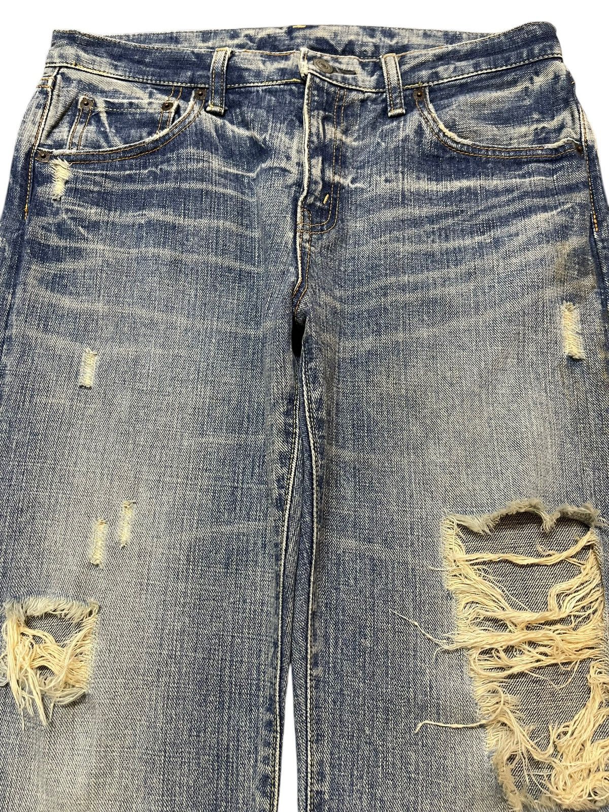 14th Addiction Vintage Japanese Brand Faded Wash Distressed Style Jeans Size US 32 / EU 48 - 3 Thumbnail