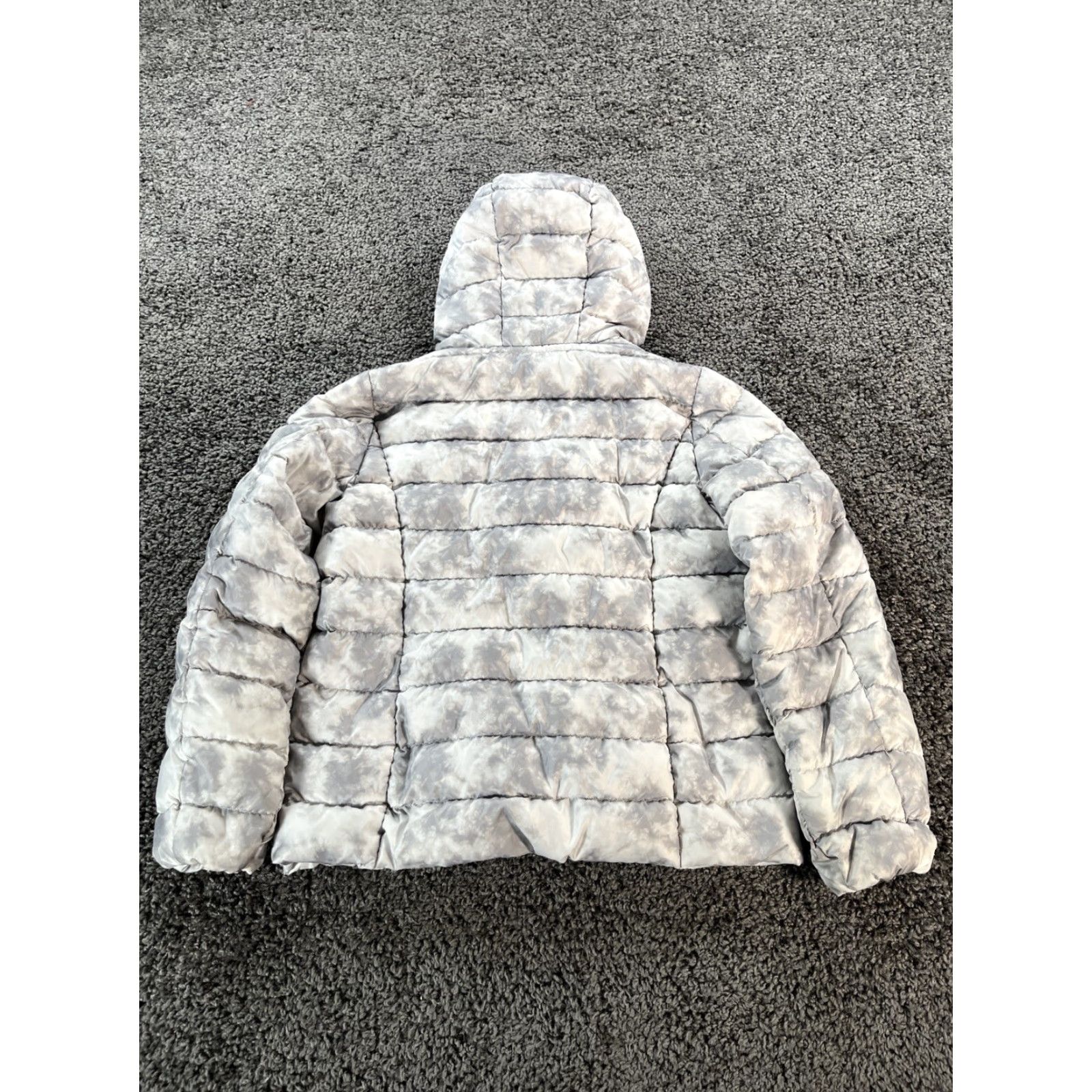 Eddie Bauer Eddie Bauer Jacket, Down Puffer, Womens Large, Gray, Hooded, Long, Winter. Size L / US 10 / IT 46 - 6 Thumbnail