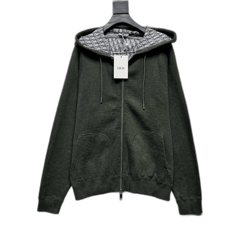Dior DIOR Wool Blend Zipper Cardigan Jacket Size US XL / EU 56 / 4 - 1 Thumbnail