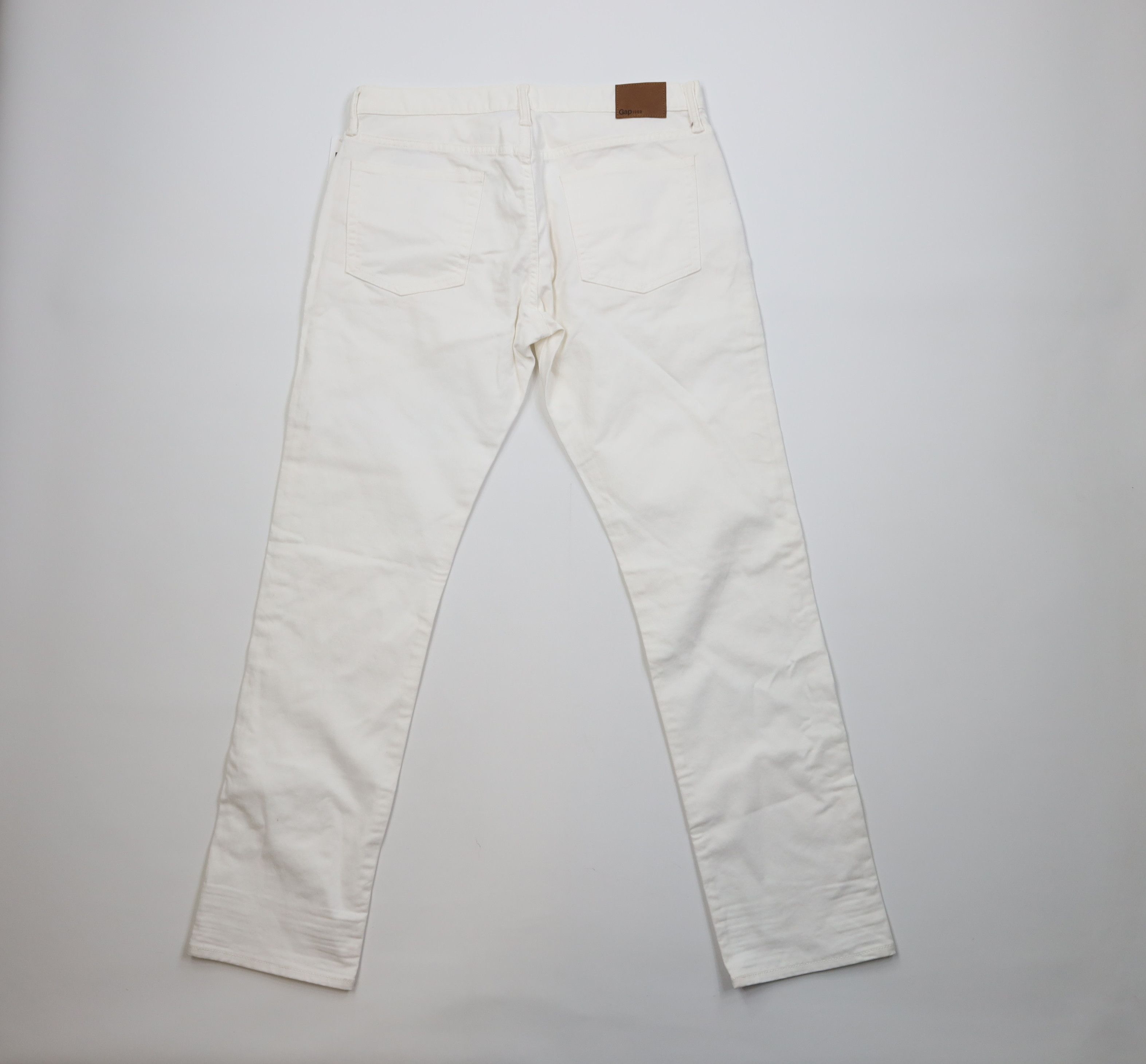 Gap Deadstock Vintage Y2K Gap Straight Leg Denim Jeans White Size US 33 - 9 Thumbnail