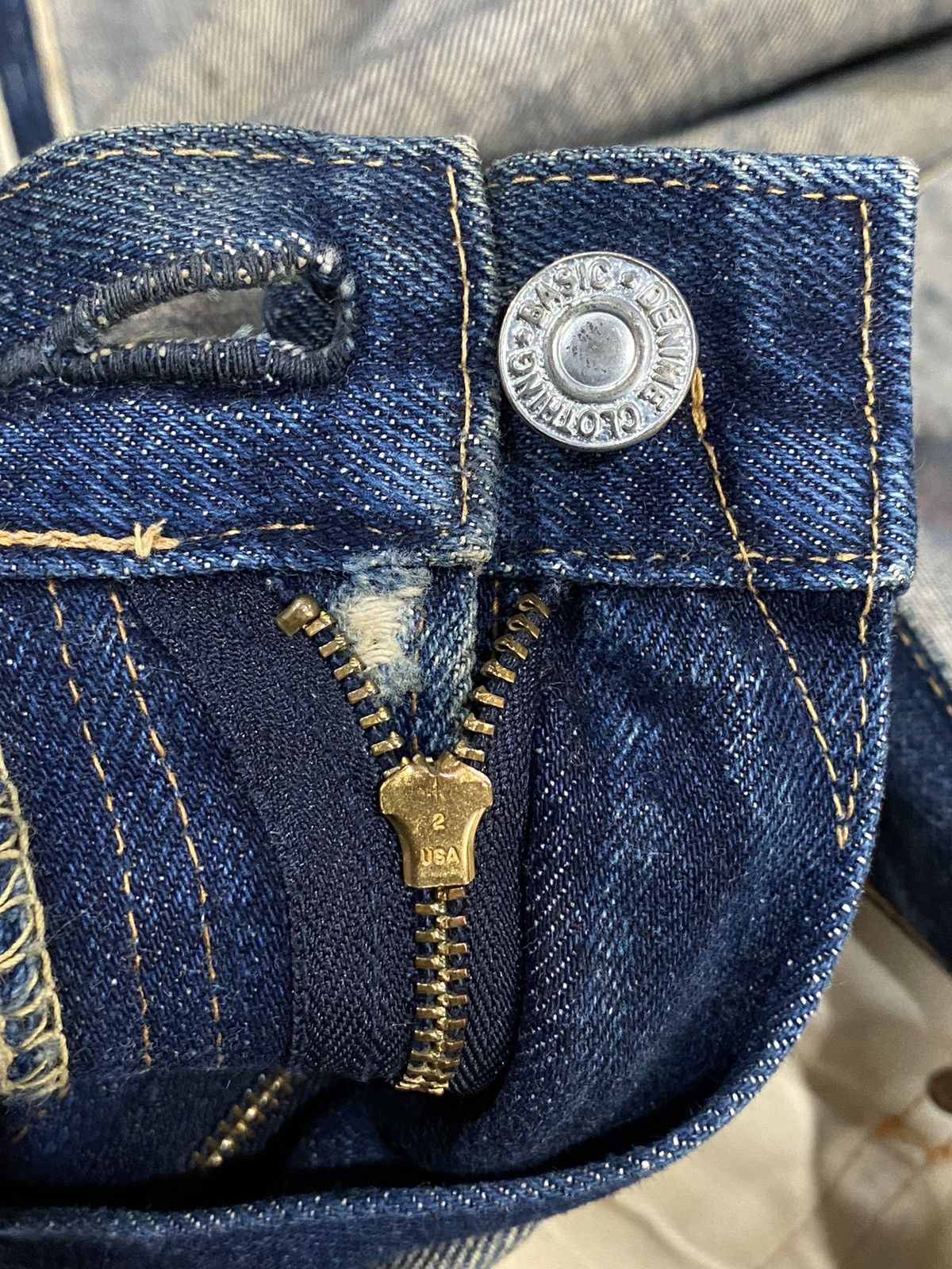 Denime Vintage🔥DENIME Selvage Aging Redline Jean W36 Size US 36 / EU 52 - 17 Thumbnail