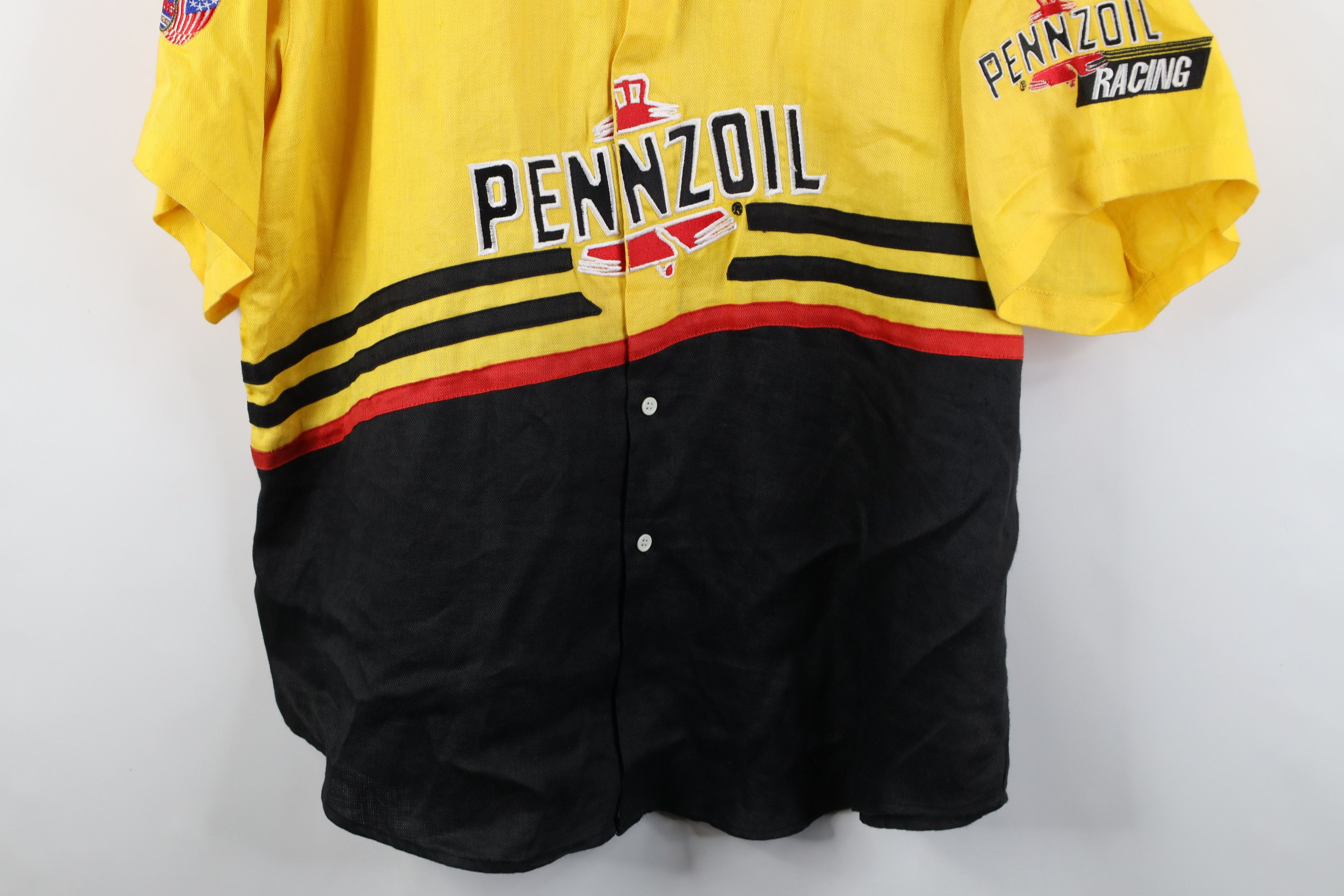 Vintage Vintage 90s NASCAR Racing Pit Crew Button Down Shirt Size US XL / EU 56 / 4 - 3 Thumbnail