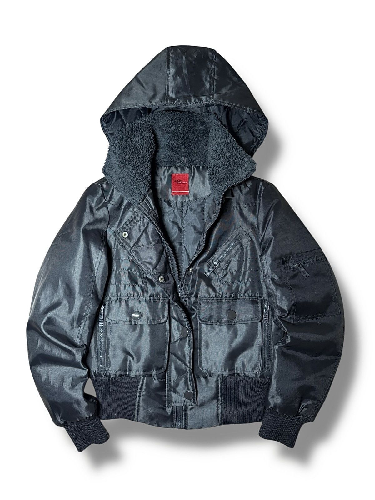 Alyx Vintage Y2k Archive Bomber Jacket Faux Fur Hood Alyx Style Size US S / EU 44-46 / 1 - 3 Thumbnail