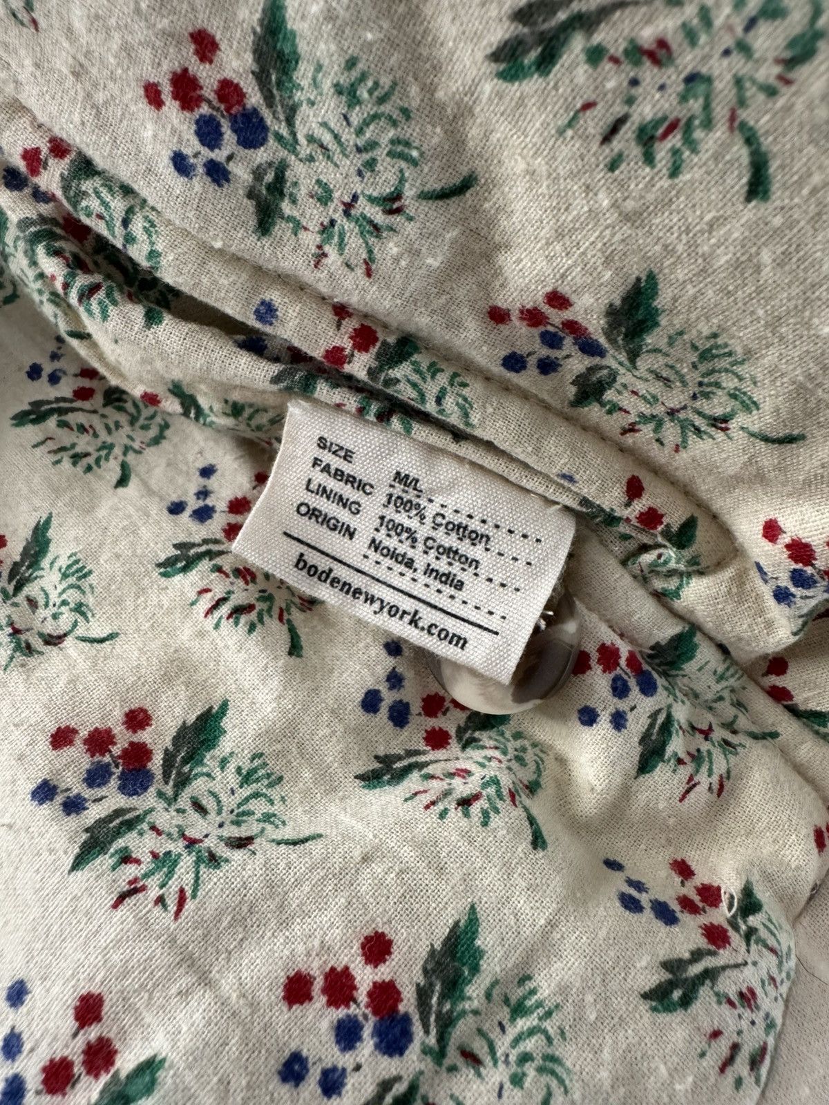 Bode Bode Blue & Off-White House Steps Reversible Jacket (Medium) Size US M / EU 48-50 / 2 - 7 Thumbnail