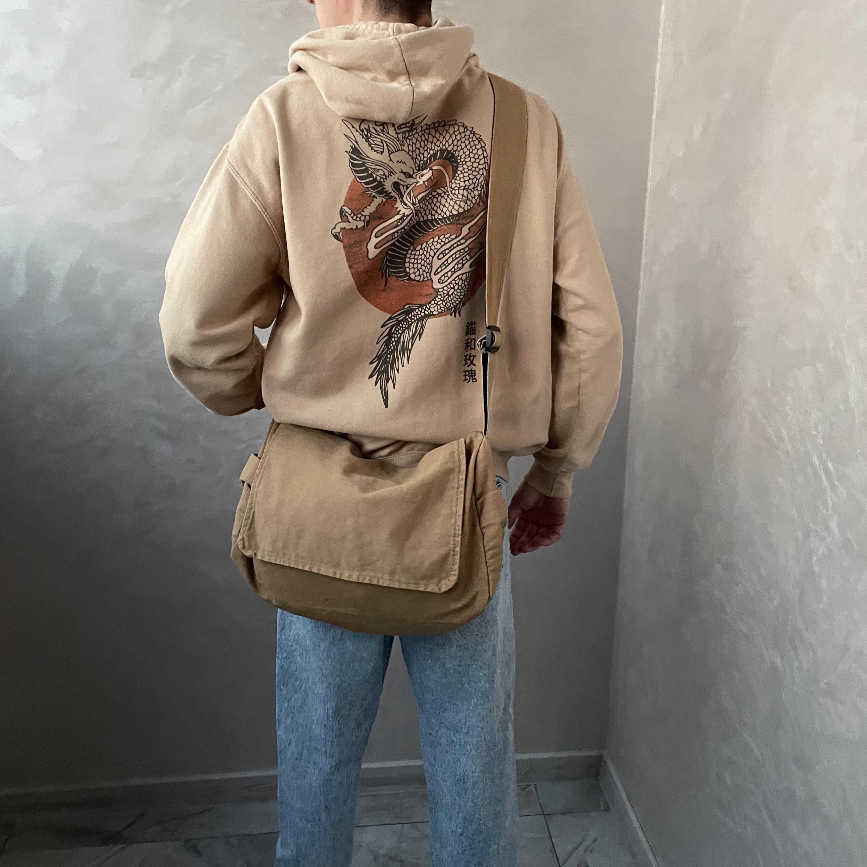 Other Canvas Crossbody Bag classic bag zip alt y2k opium grunge Size ONE SIZE - 3 Thumbnail