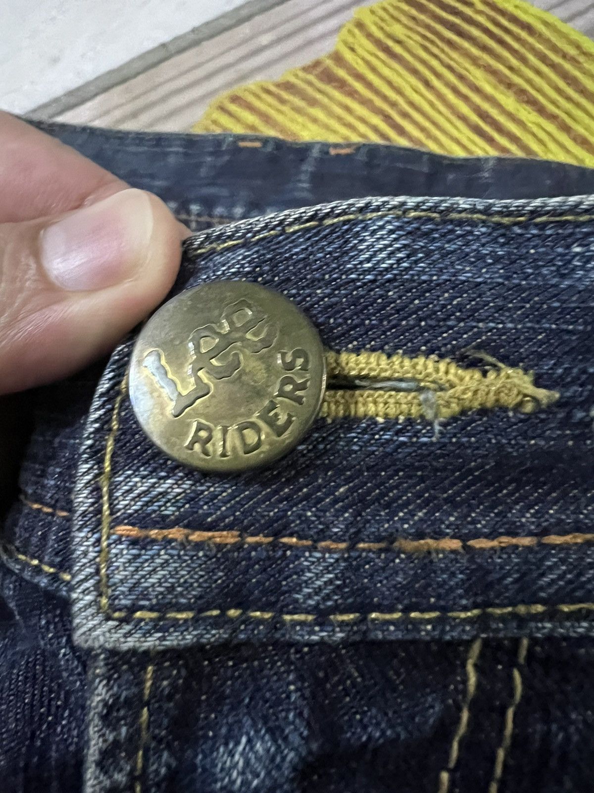 Japanese Brand × Lee × Vintage VINTAGE LEE RIDER DISTRESSED FLARE JEANS JAPAN Size US 33 - 7 Thumbnail