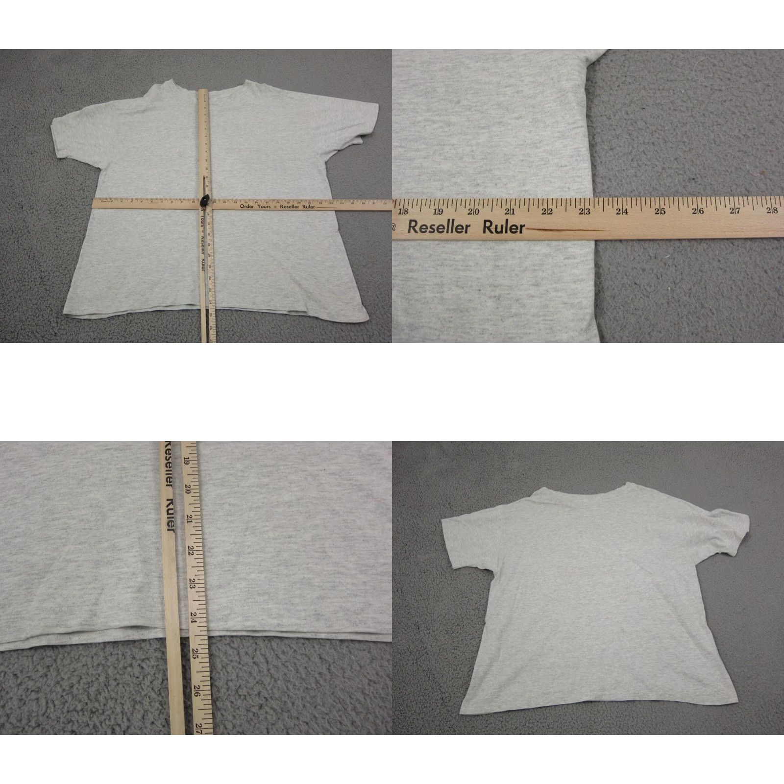 Hanes VINTAGE Hanes Shirt Womens L Gray Made in USA Baggy Fit Ladies Shirt Size L / US 10 / IT 46 - 8 Thumbnail
