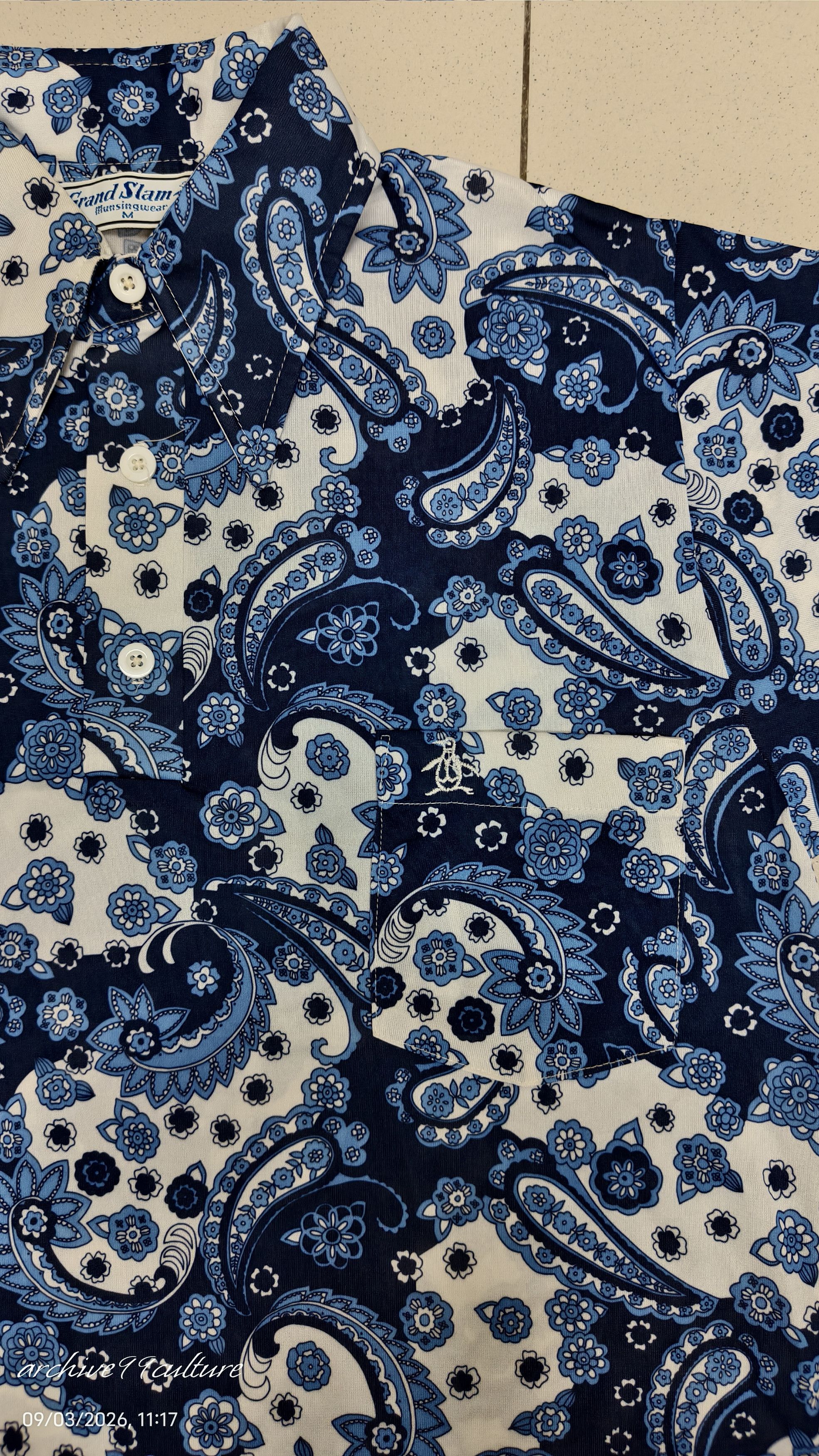 Grand Slam Vintage 70s Grand Slam Munsingwear Paisley Shirt USA Size US M / EU 48-50 / 2 - 7 Thumbnail