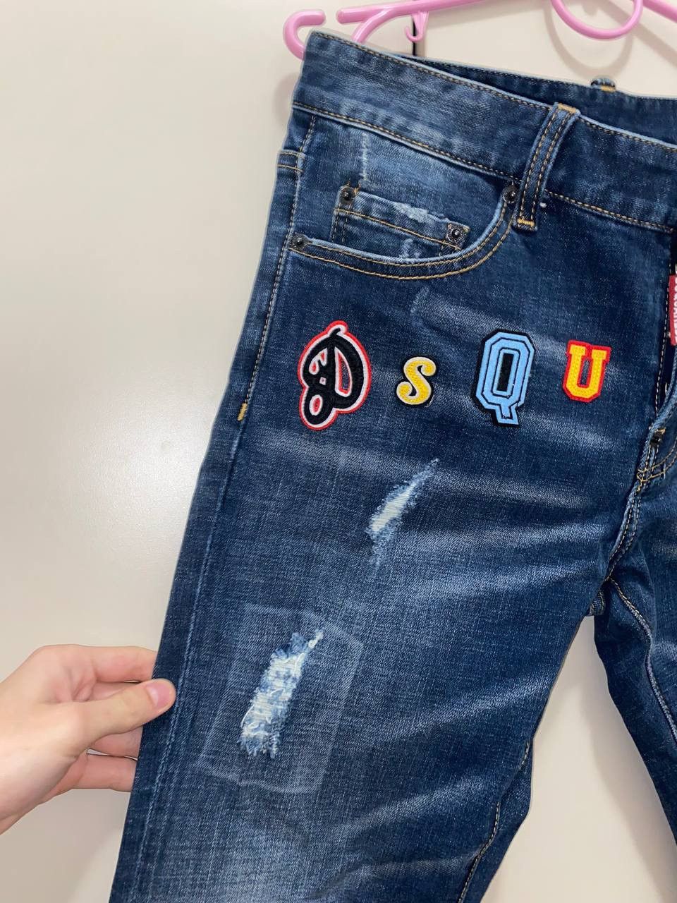 Dsquared2 × Vintage Dsquared2 Denim pants distressed mutli logo big logo Size US 32 / EU 48 - 4 Thumbnail