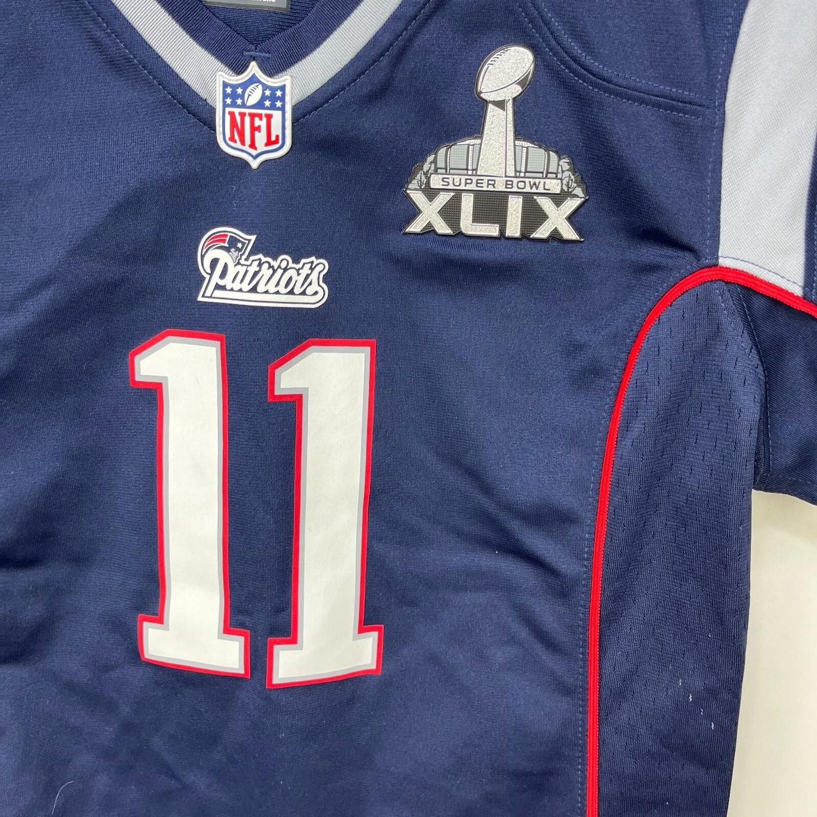 Other New England Patriots Super Bowl Edelman Jersey Youth M Size ONE SIZE - 3 Thumbnail