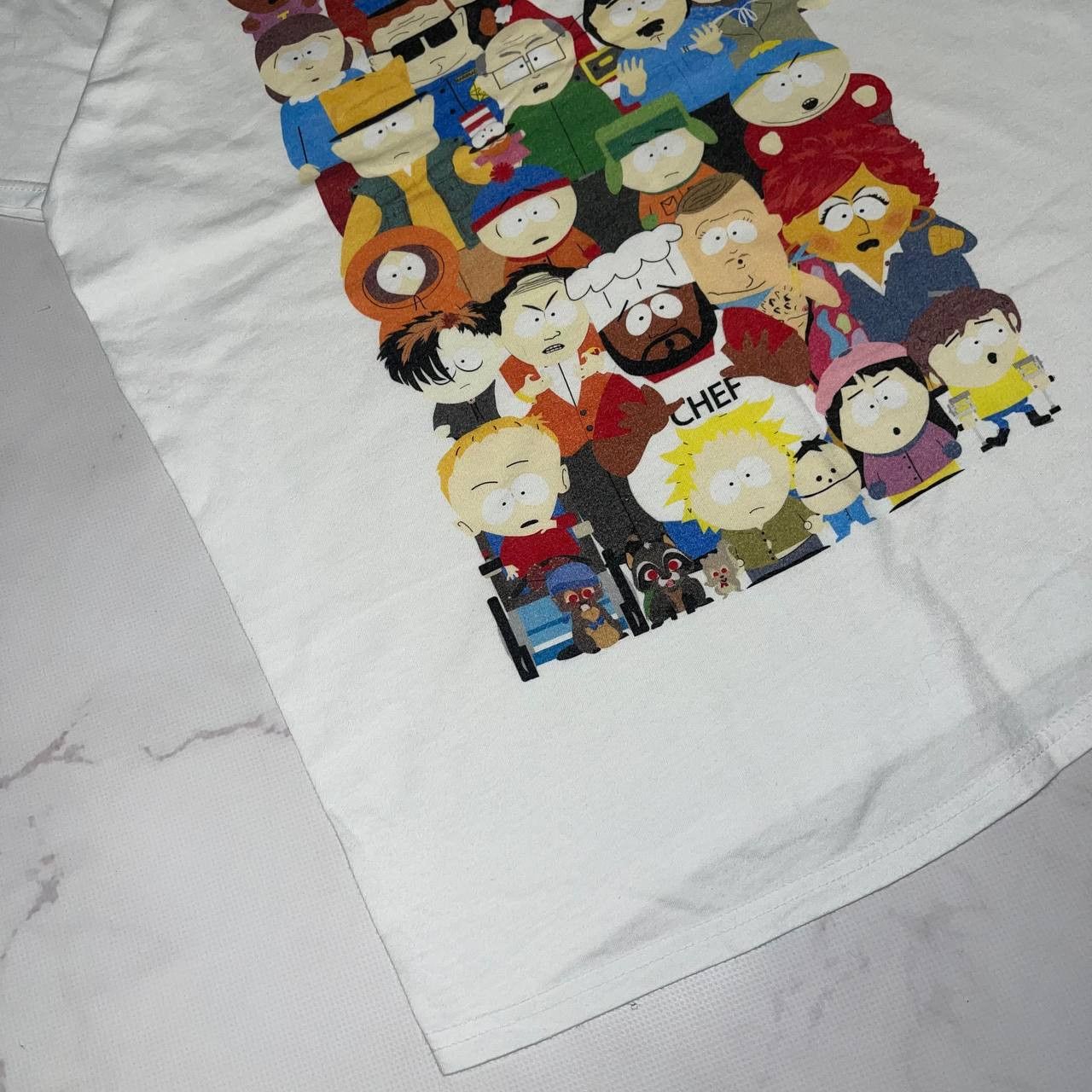 Vintage Vintage South Park 1998 T-Shirt all heroes Size L White Size US L / EU 52-54 / 3 - 8 Thumbnail