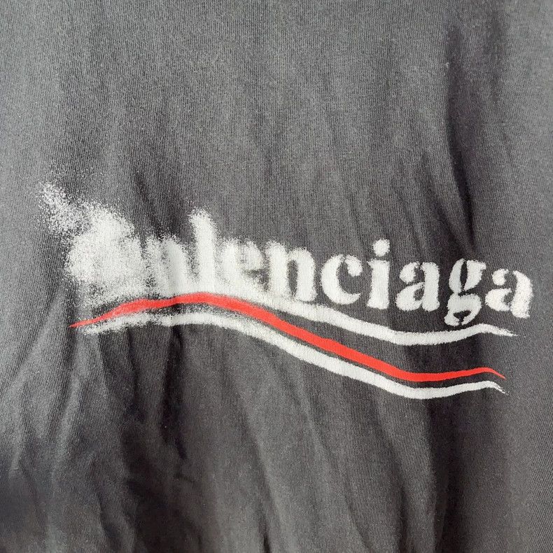 Balenciaga Balenciaga Letter printed T-shirt with round neck and shor Size US XXS / EU 40 - 4 Thumbnail