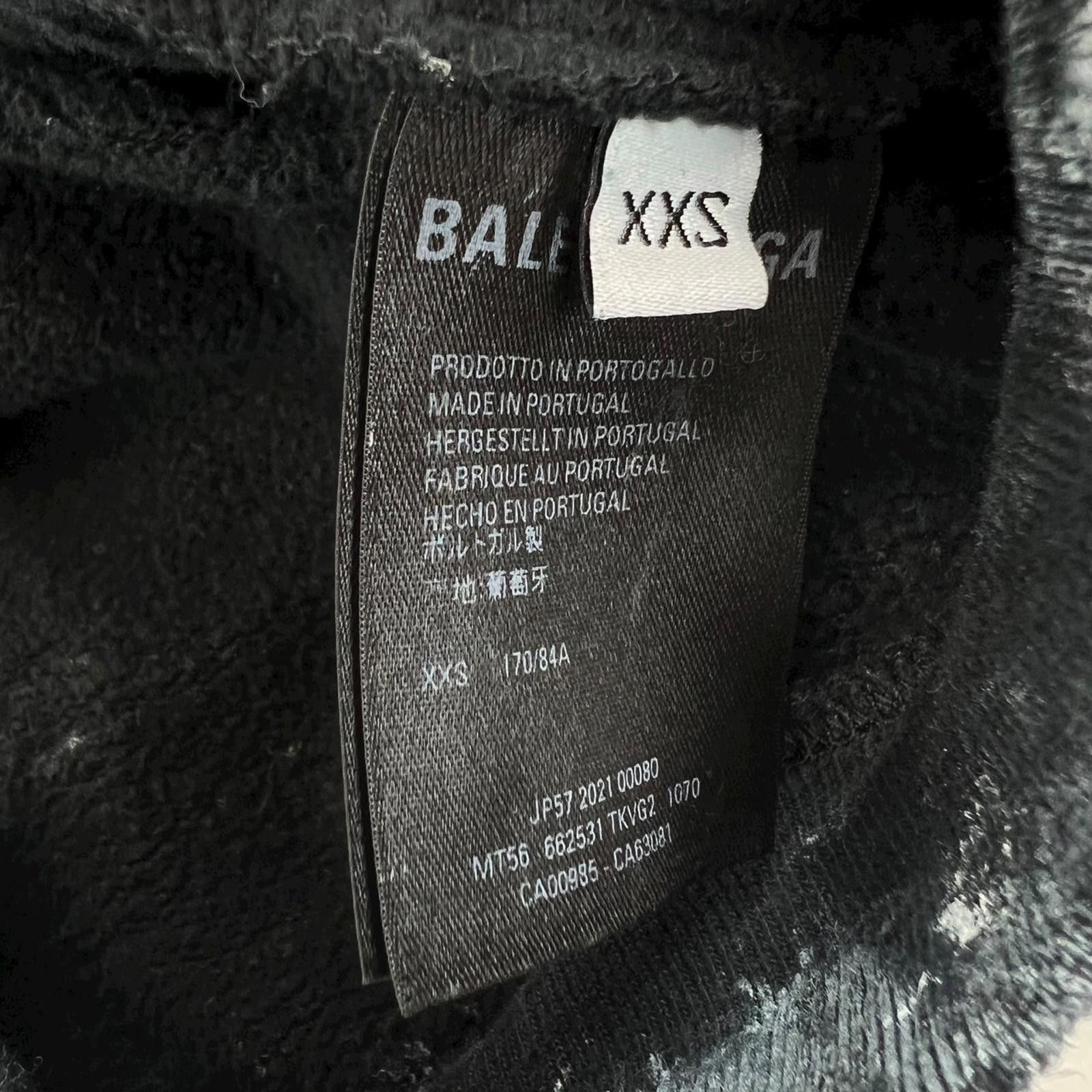 Balenciaga Balenciaga Painter Black Hoodie Size XXS / US 00 / IT 34 - 5 Thumbnail