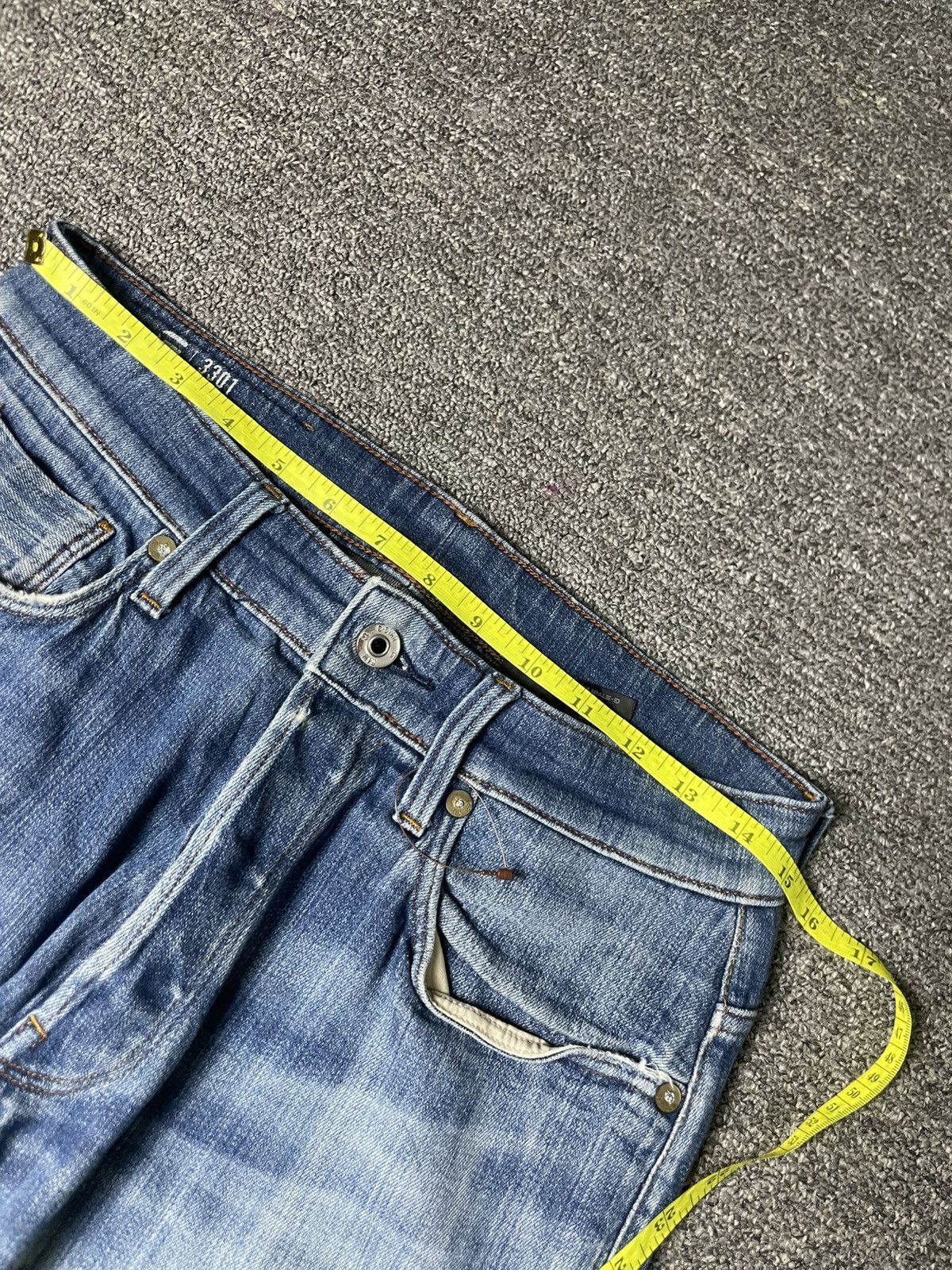 G-Star × Vintage G STAR RAW Brand Tapered Jeans (84) Size US 30 / EU 46 - 13 Thumbnail
