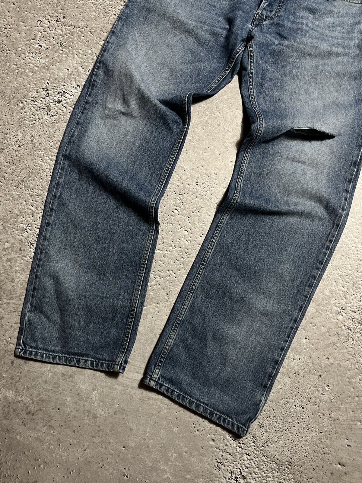 Diesel × Vintage Diesel Custom Jeans with Big Back Logo Print – Size 36 Size US 36 / EU 52 - 7 Thumbnail