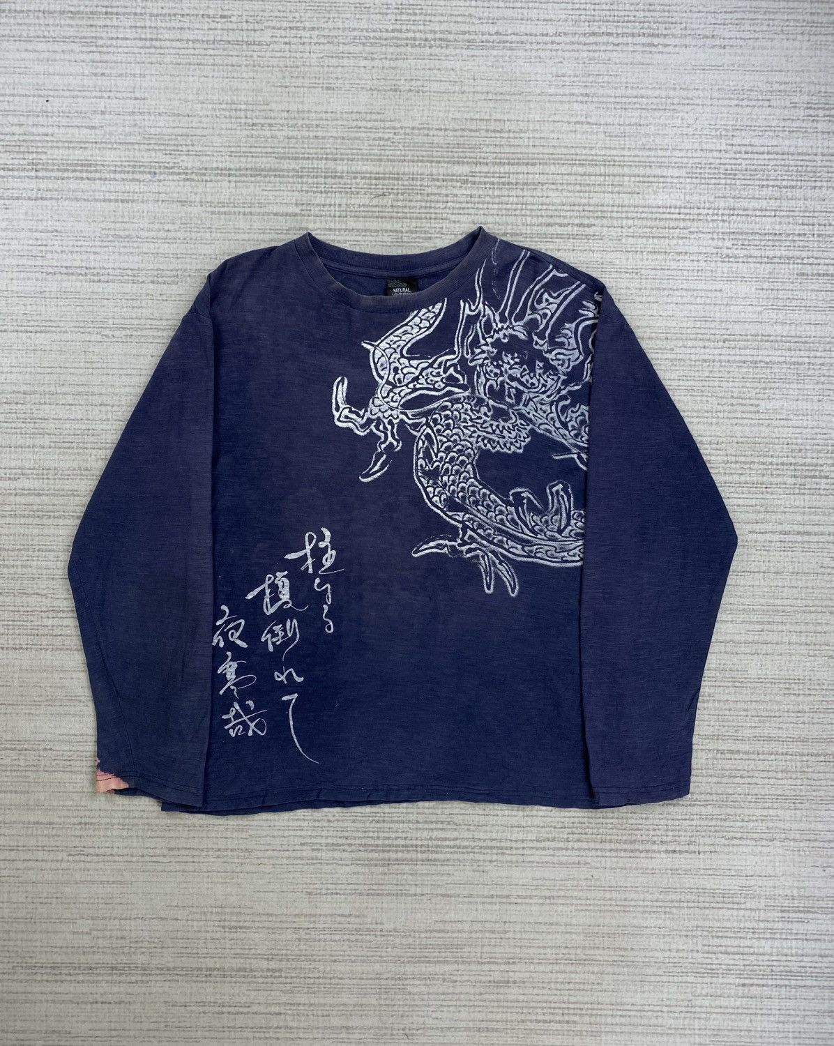 Japanese Brand Vintage Natural Vivration Sukajan Dragon Longsleeve Shirt Size US XL / EU 56 / 4 - 2 Thumbnail