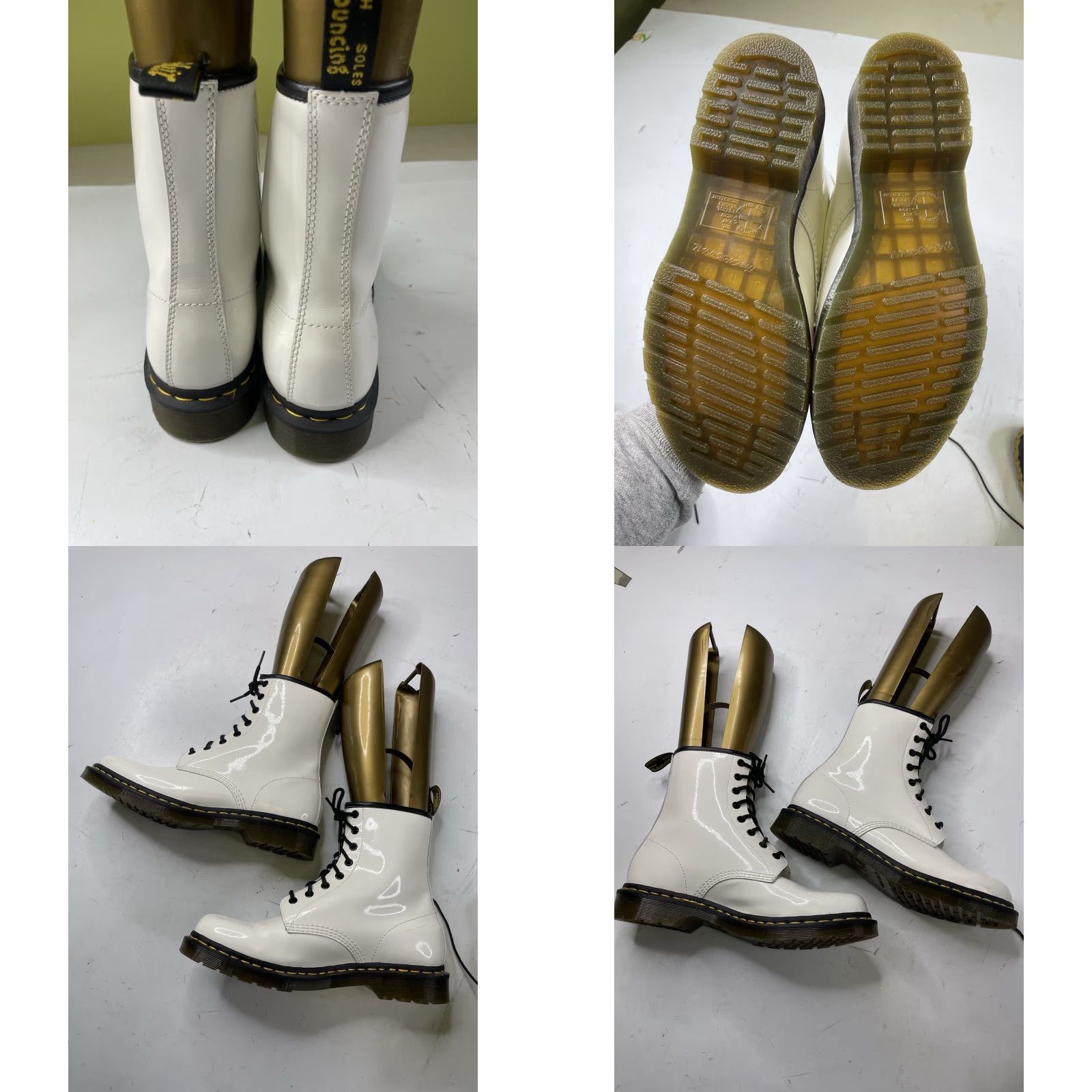 Dr. Martens Dr. Martens Boots White Air Wair Leather 11821 Womens US 11 EU 43 Ankle Combat Boot Size US 11 / IT 41 - 8 Thumbnail