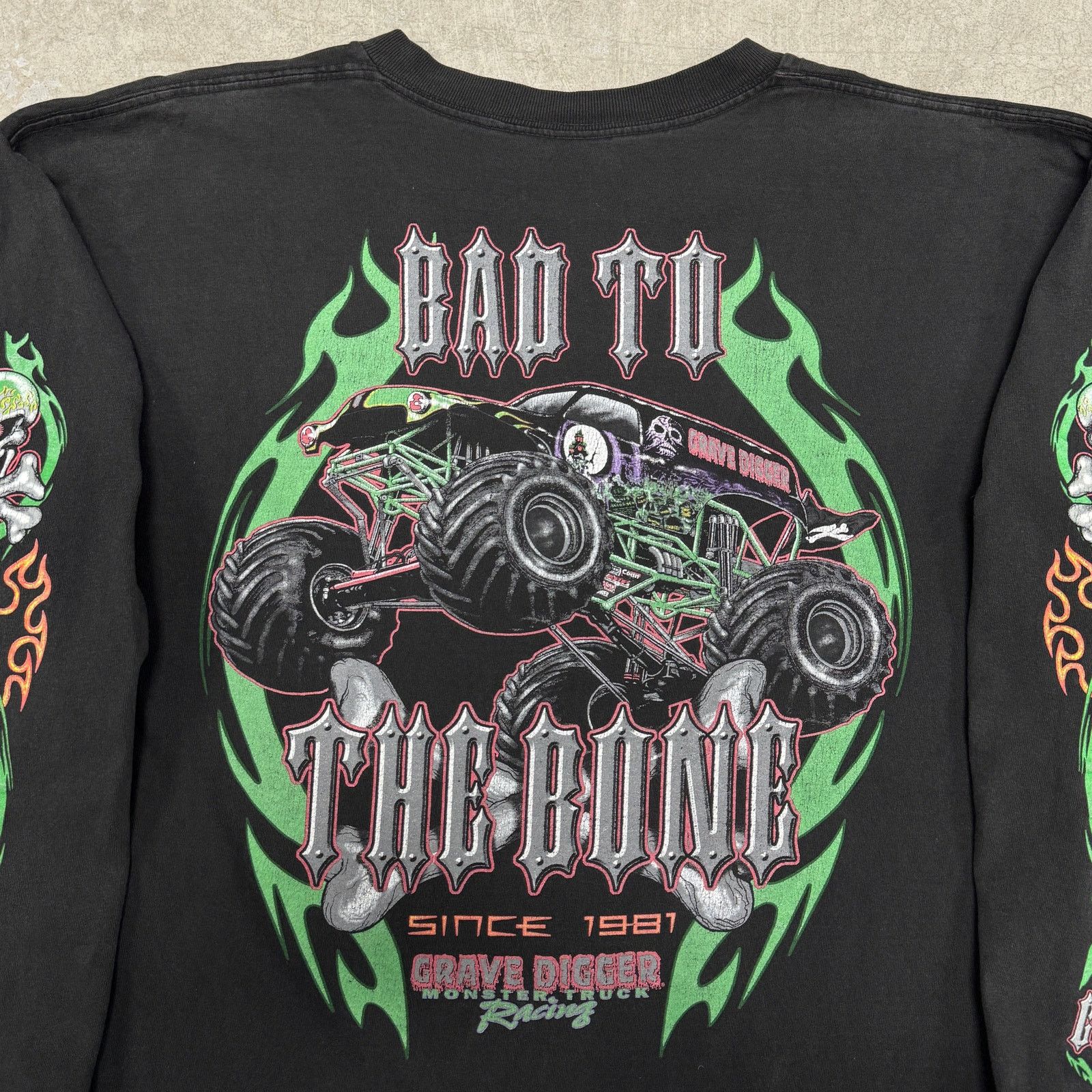Vintage Vintage Grave Digger Longsleeve Size US XL / EU 56 / 4 - 3 Thumbnail