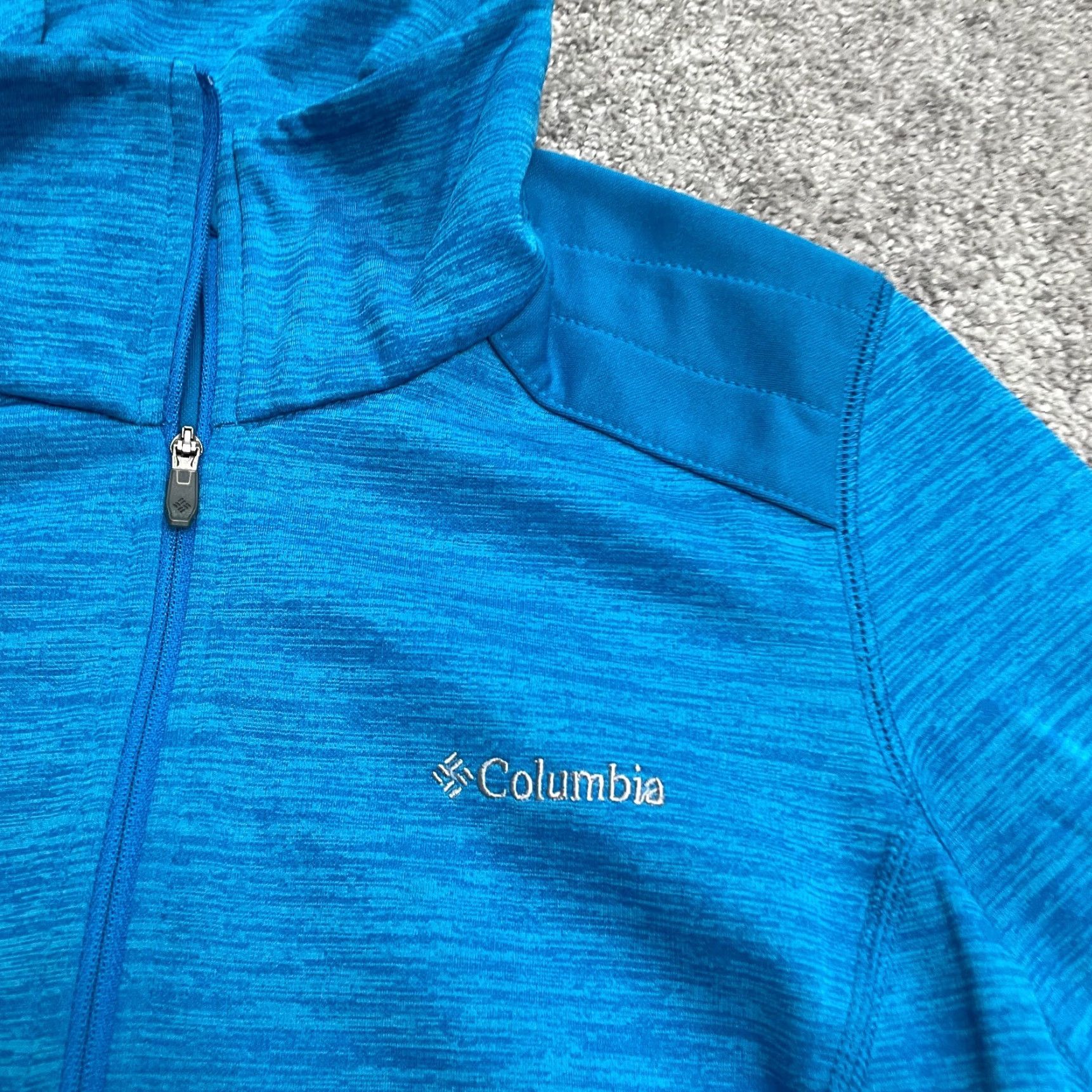 Vintage Columbia Rosemont Jacket Womens Small Blue Thumbhole 1/2 Zip Pullover Active Size S / US 4 / IT 40 - 3 Thumbnail