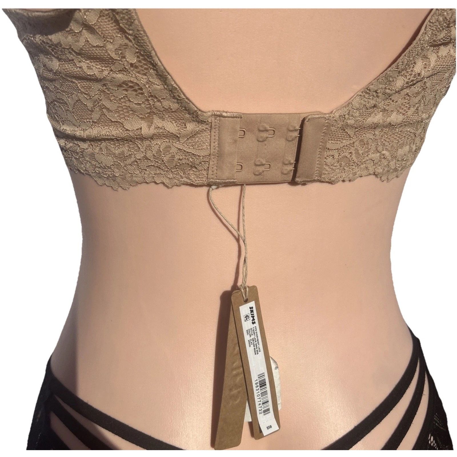 SKIMS SKIMS Fits Everybody Lace T-Shirt Bra 34DDD Clay New w tags Size ONE SIZE - 3 Thumbnail