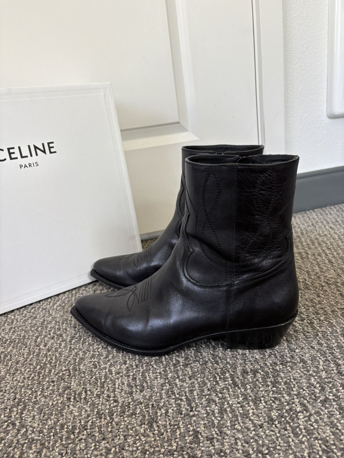 Celine Celine western zip boots Size US 12 / EU 45 - 5 Thumbnail