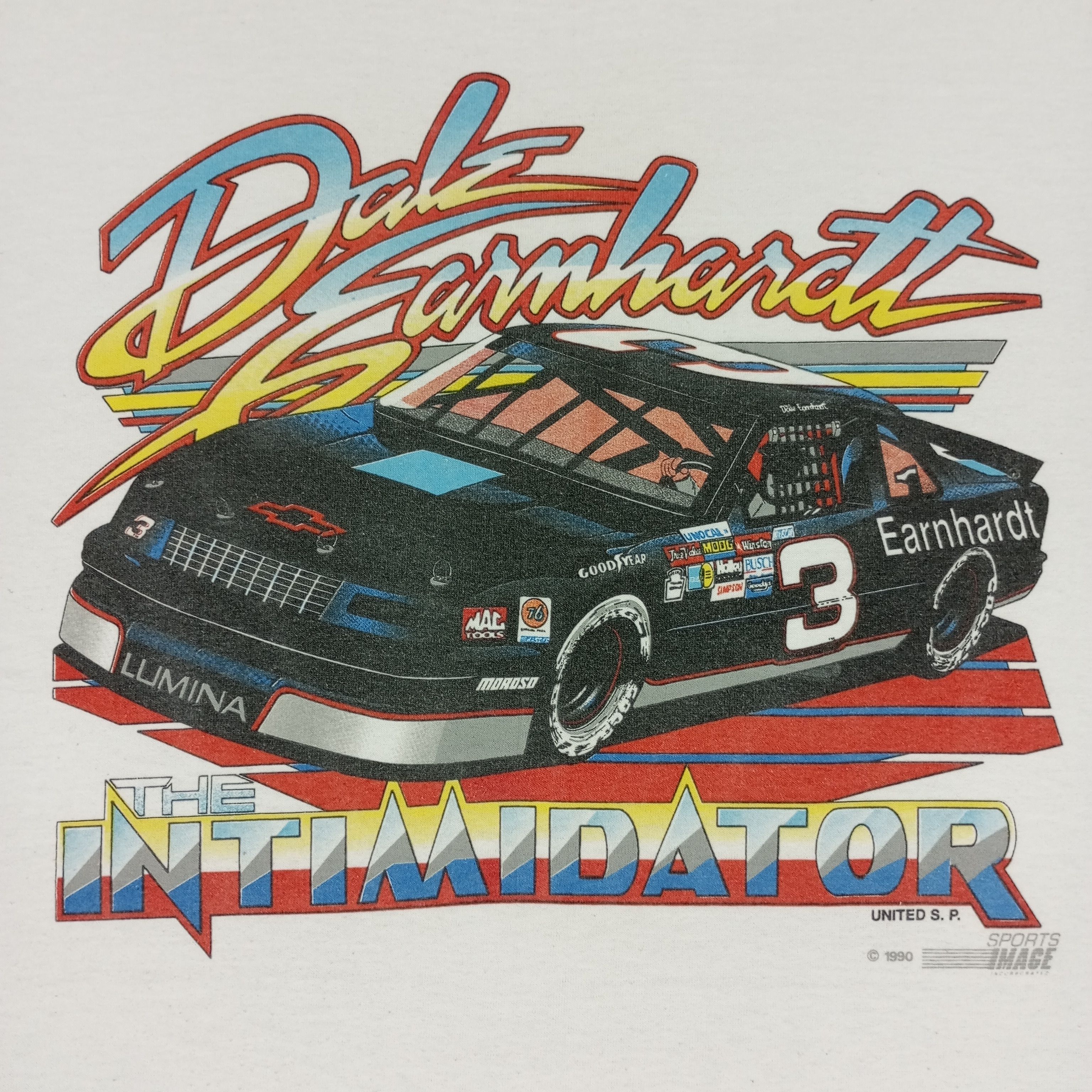 Vintage Dale Earnhardt The Intimidator Vintage Tshirt Size US L / EU 52-54 / 3 - 2 Thumbnail