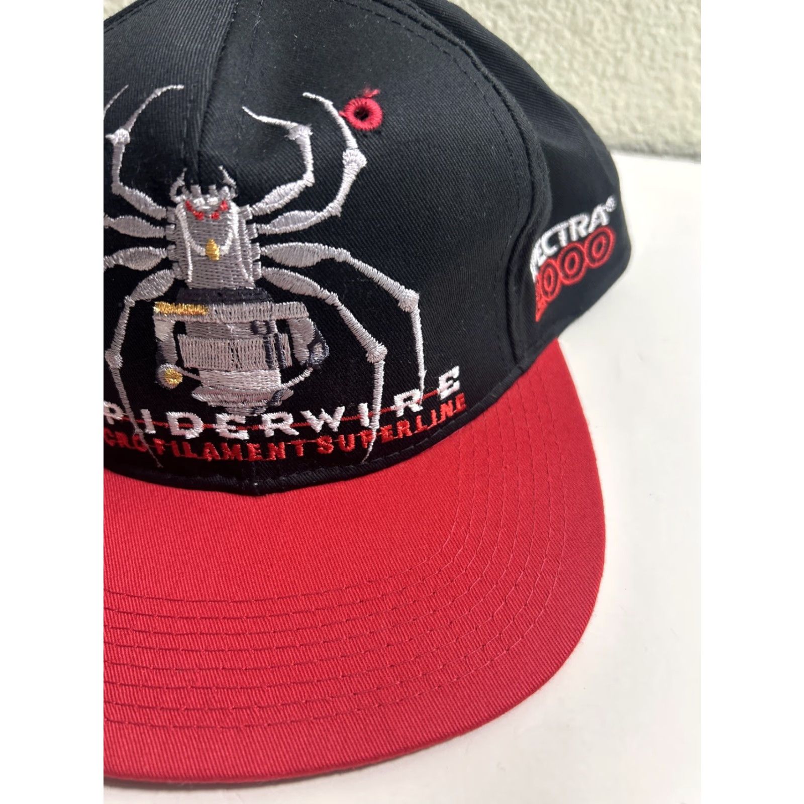 Vintage VINTAGE Youngan Spiderwire Hat One Size Black Mens 90s Snapback Adjustable Size ONE SIZE - 4 Thumbnail