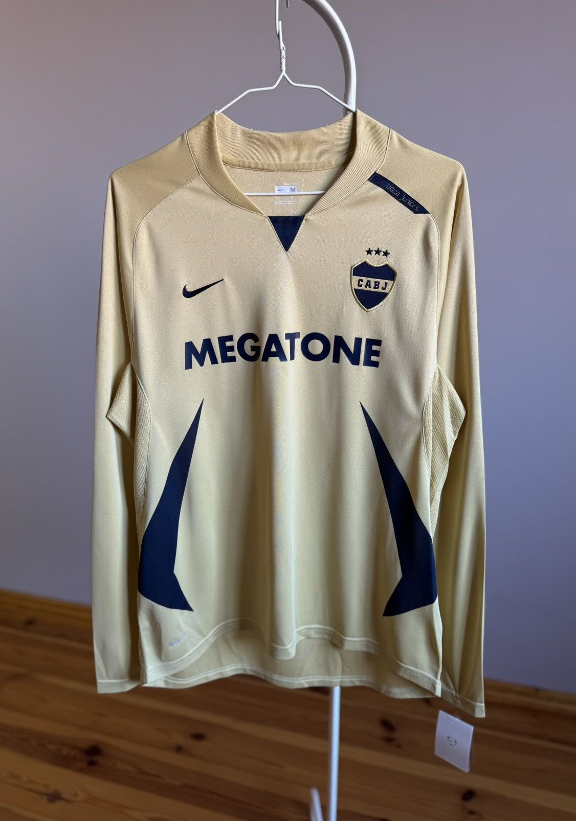 Nike Vintage Boca Juniors 2007 Long Sleeves Jersey Nike Megatone Size US M / EU 48-50 / 2 - 2 Thumbnail