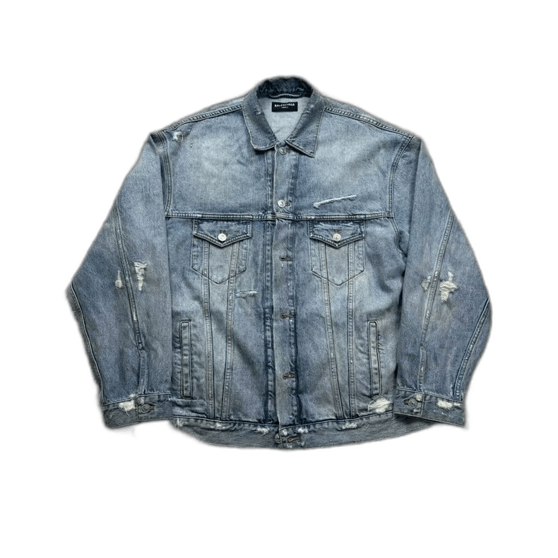 Balenciaga Balenciaga Denim Jacket Waterfall Design Size US XS / EU 42 / 0 - 1 Thumbnail