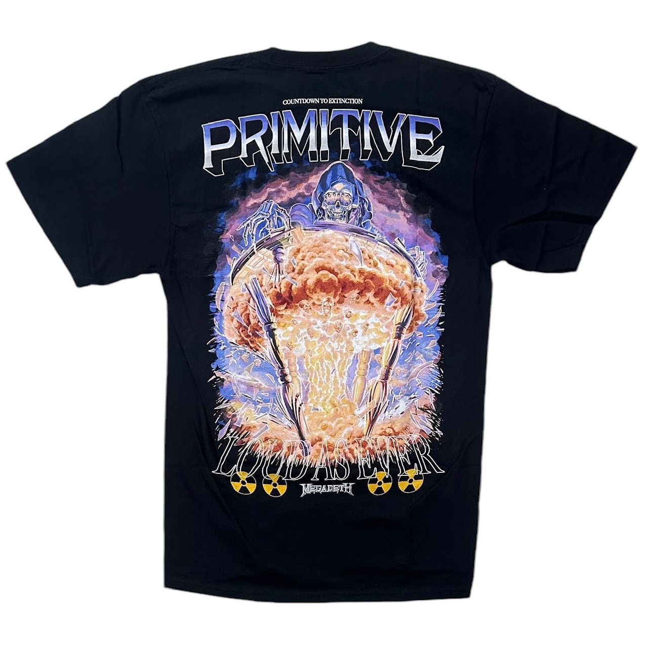 Primitive Primitive Skate Apparel Men's X Megadeth T-Shirt Time Tee Size US M / EU 48-50 / 2 - 1 Thumbnail