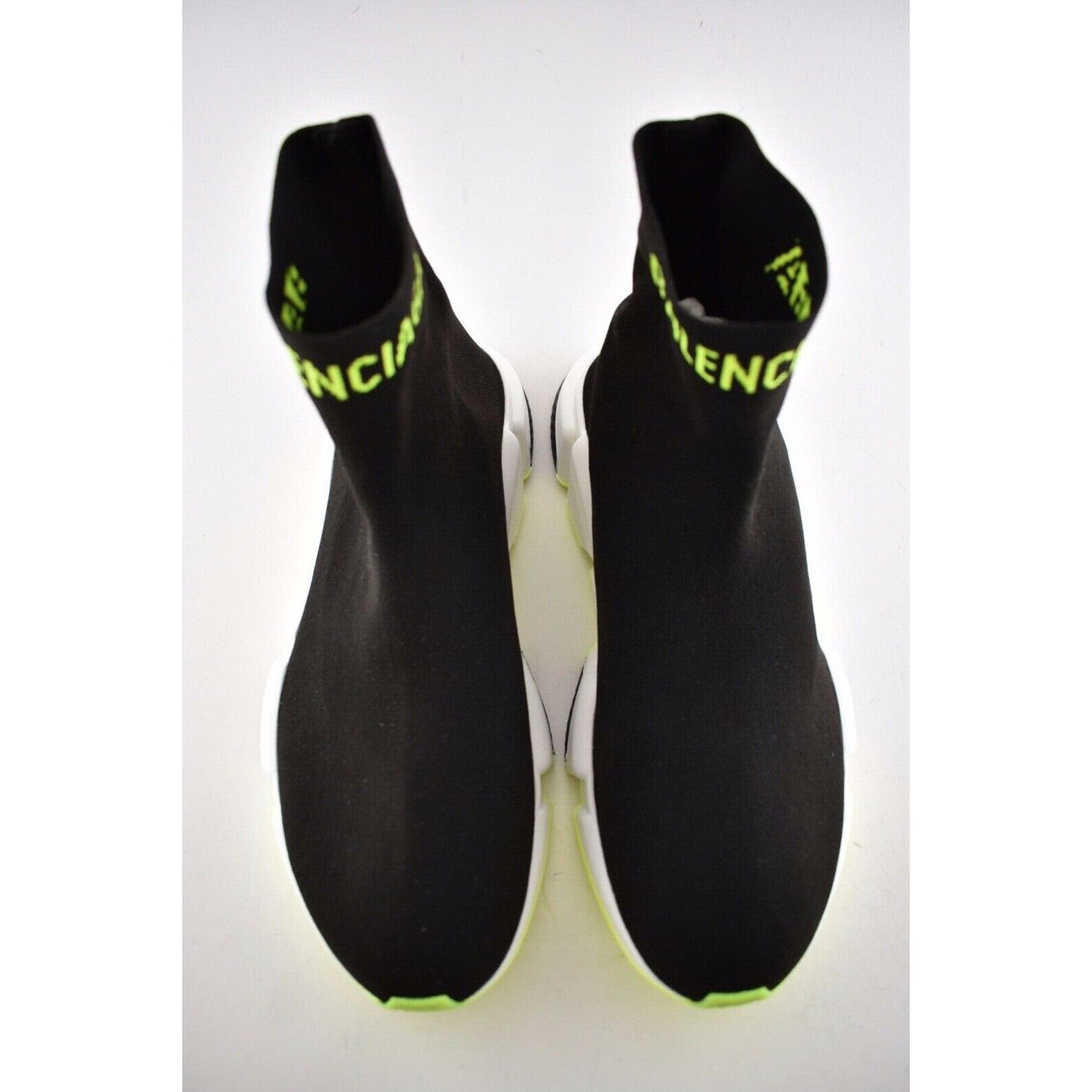 Balenciaga Balenciaga Mens Speed Black Yellow Logo Sock Flat Size US 12 / EU 45 - 7 Thumbnail