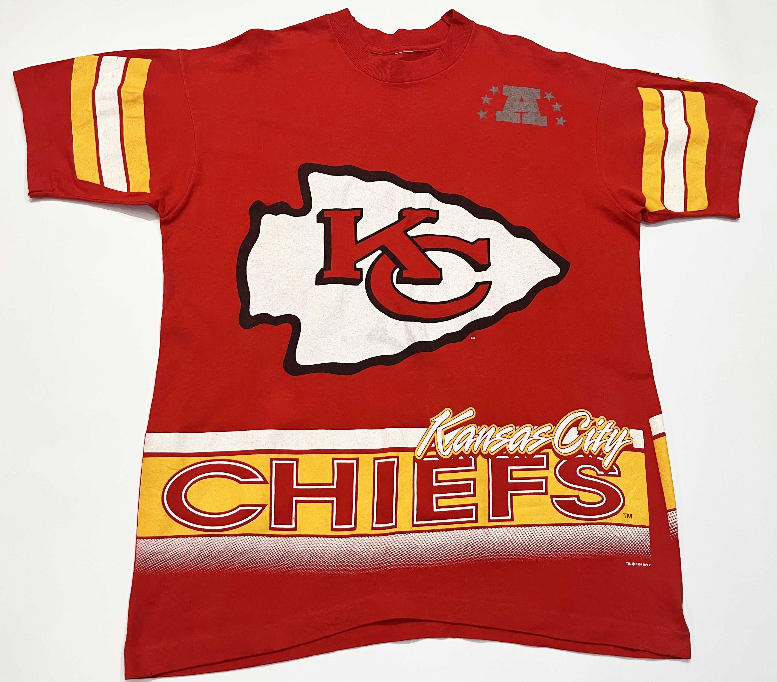 Vintage Salem 1994 NFL Kansas City Chiefs AOP T-Shirt