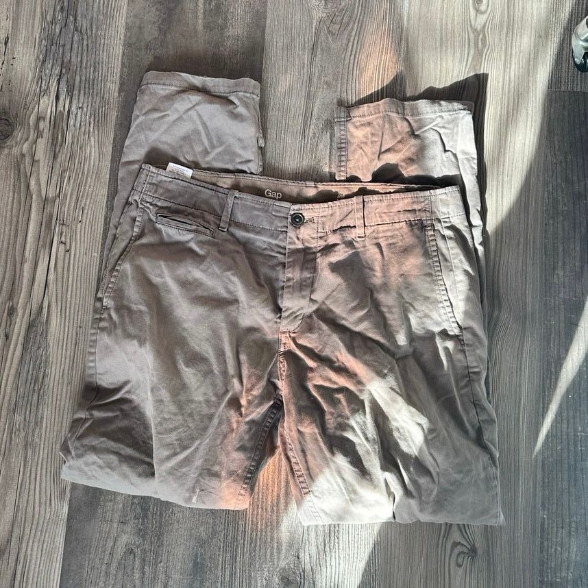 Gap gap mens the lived in slim green pants Size US 33 - 1 Thumbnail