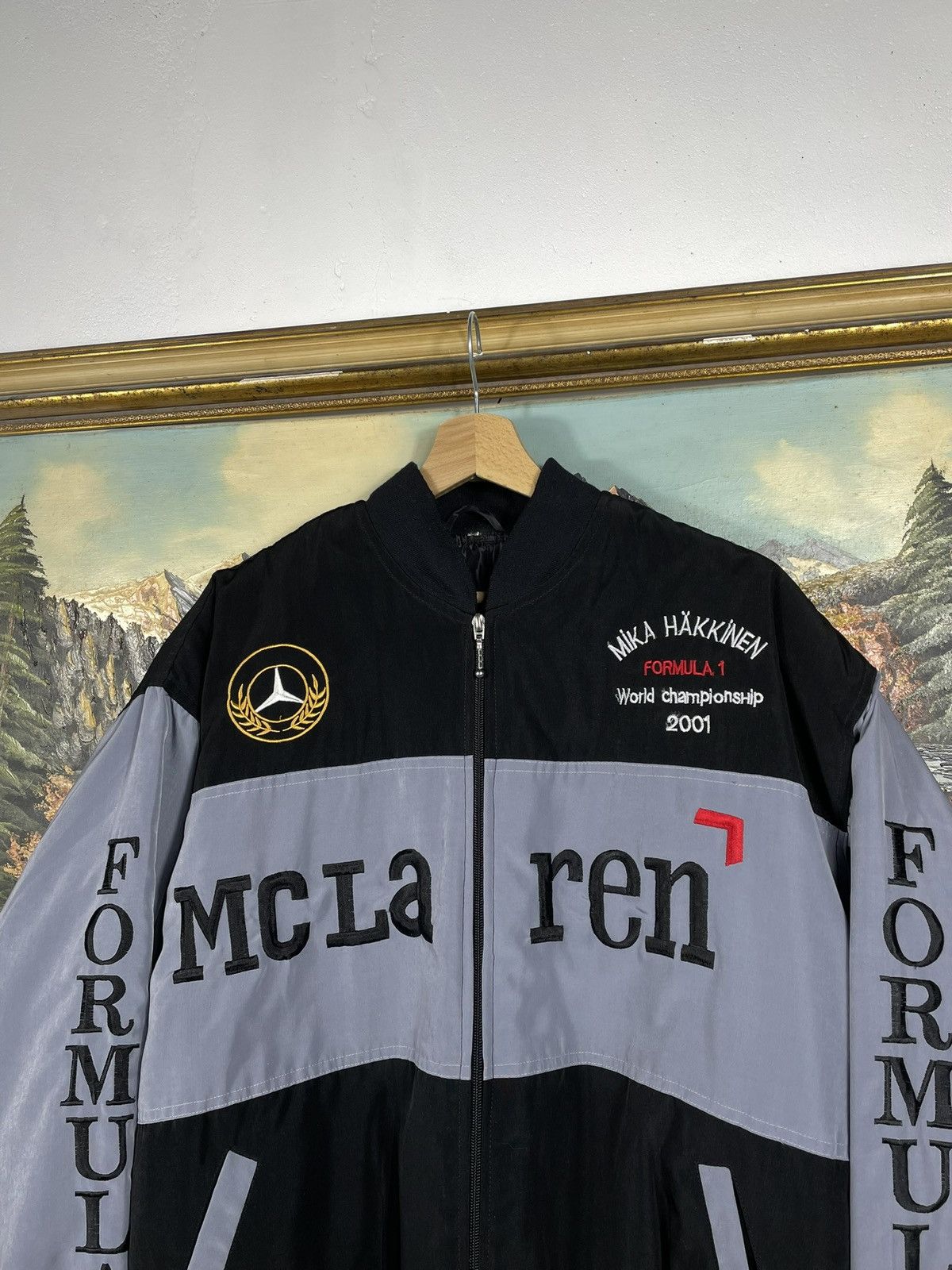 Malcolm McLaren × Mercedes-Benz × Vintage Vintage West Mercedes Benz McLaren Racing Jacket Nascar Y2k Size US XXL / EU 58 / 5 - 4 Thumbnail