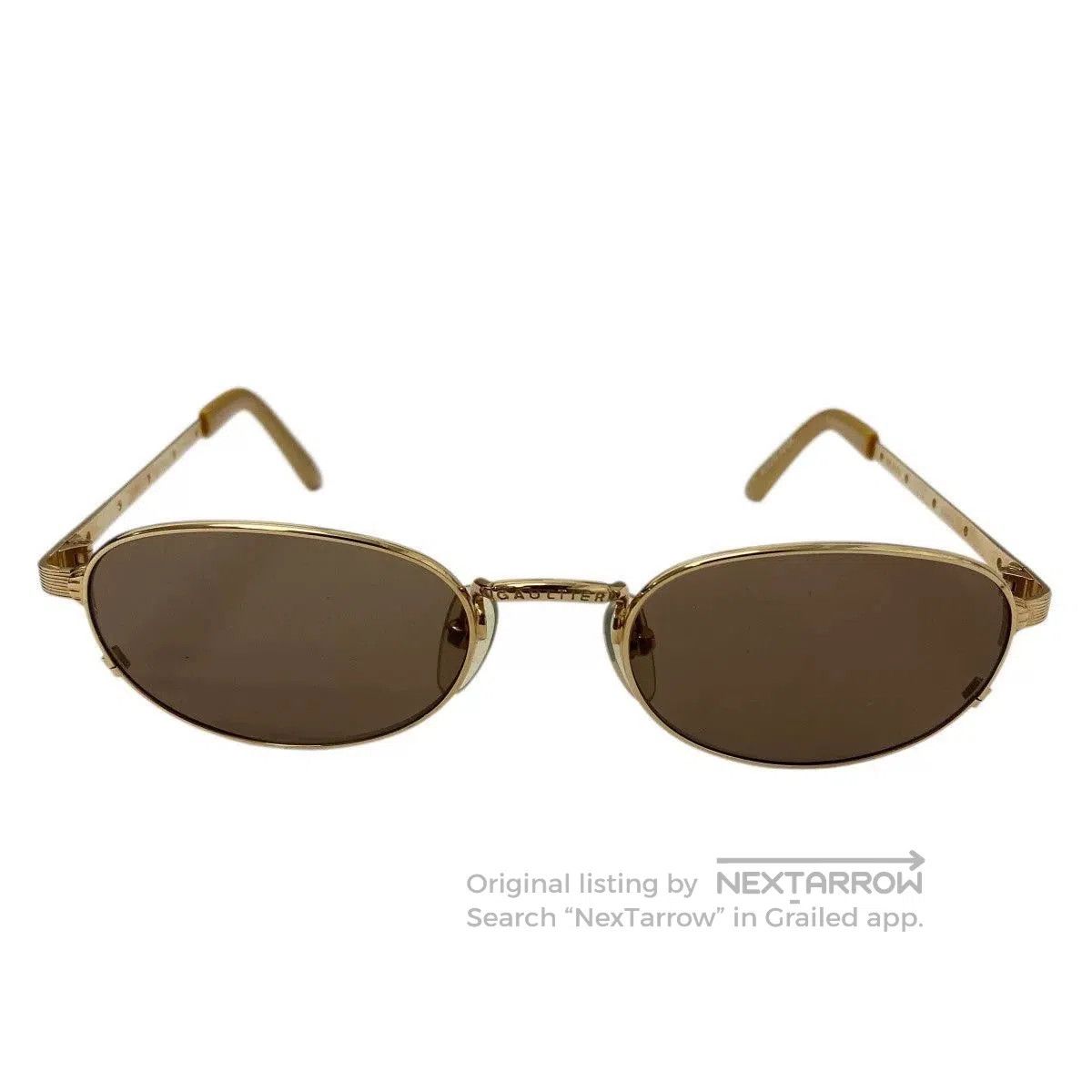 Jean Paul Gaultier jean paul gaultier gold circle sunglasses. Size ONE SIZE - 9 Thumbnail