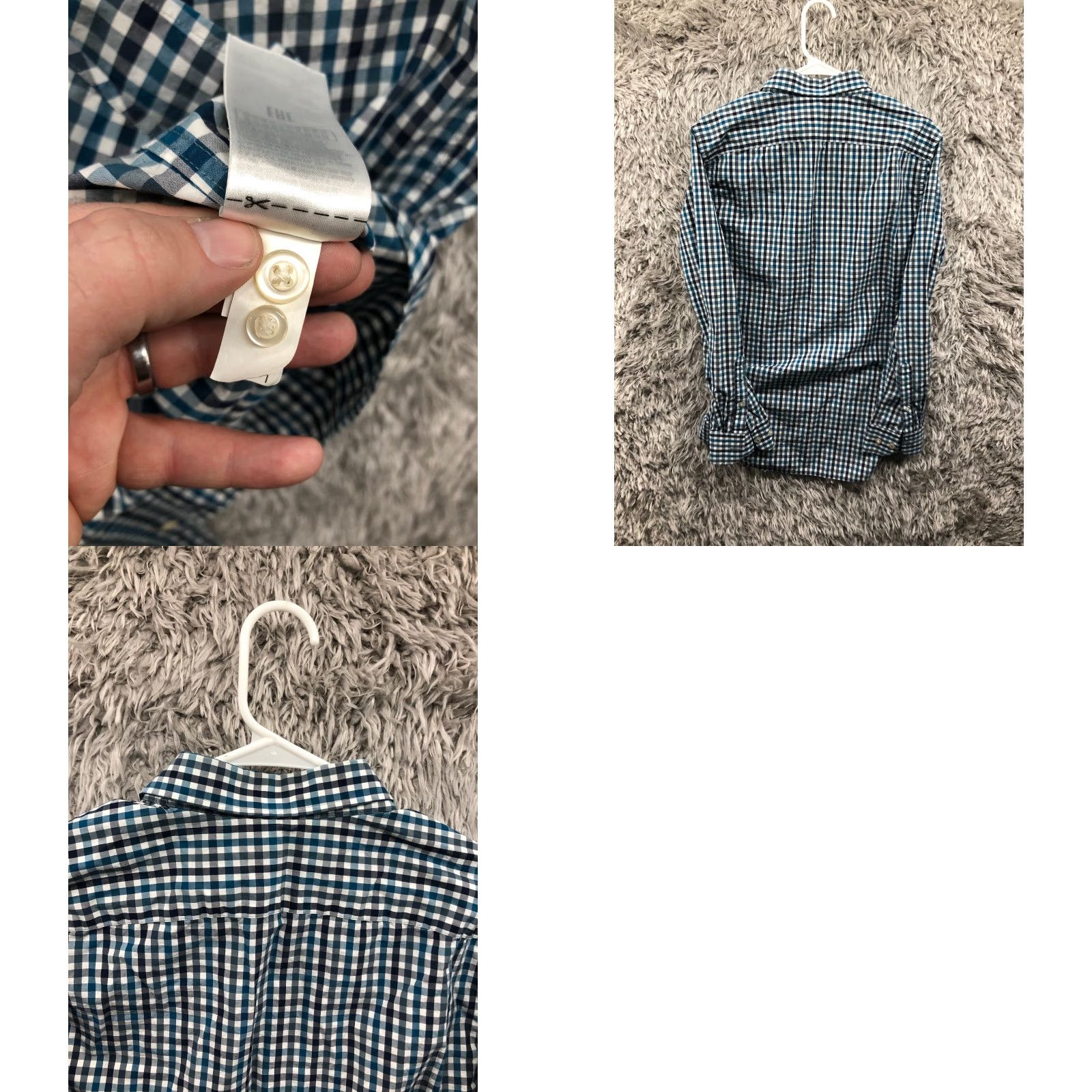 Banana Republic Banana Republic Shirt M Mens Blue Long Sleeve Spread Collar Shirt Size US M / EU 48-50 / 2 - 8 Thumbnail