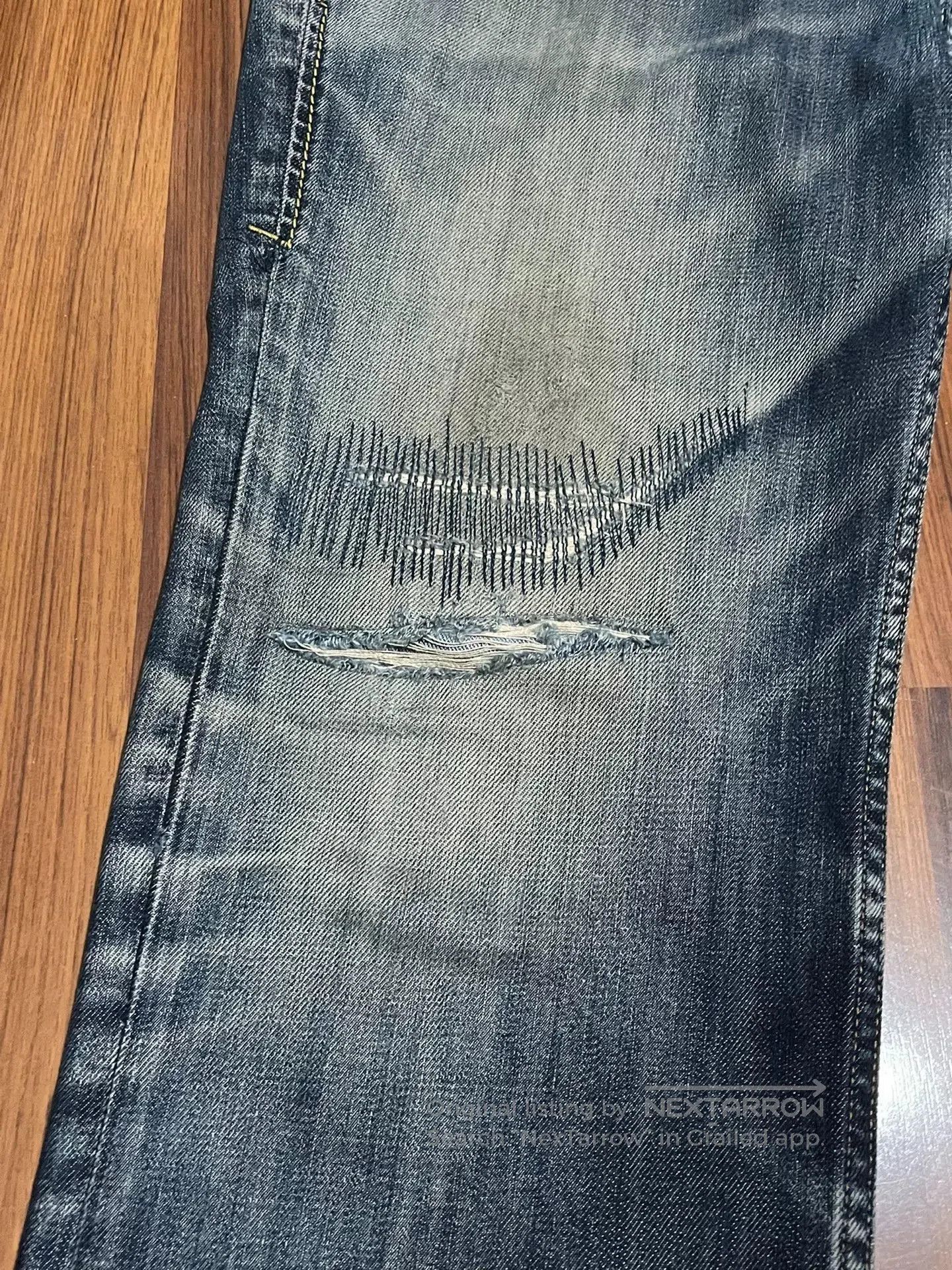 Levi's Vintage Clothing Levi's 504 LVC Japanese Wash Patch Jeans. Size US 28 / EU 44 - 3 Thumbnail