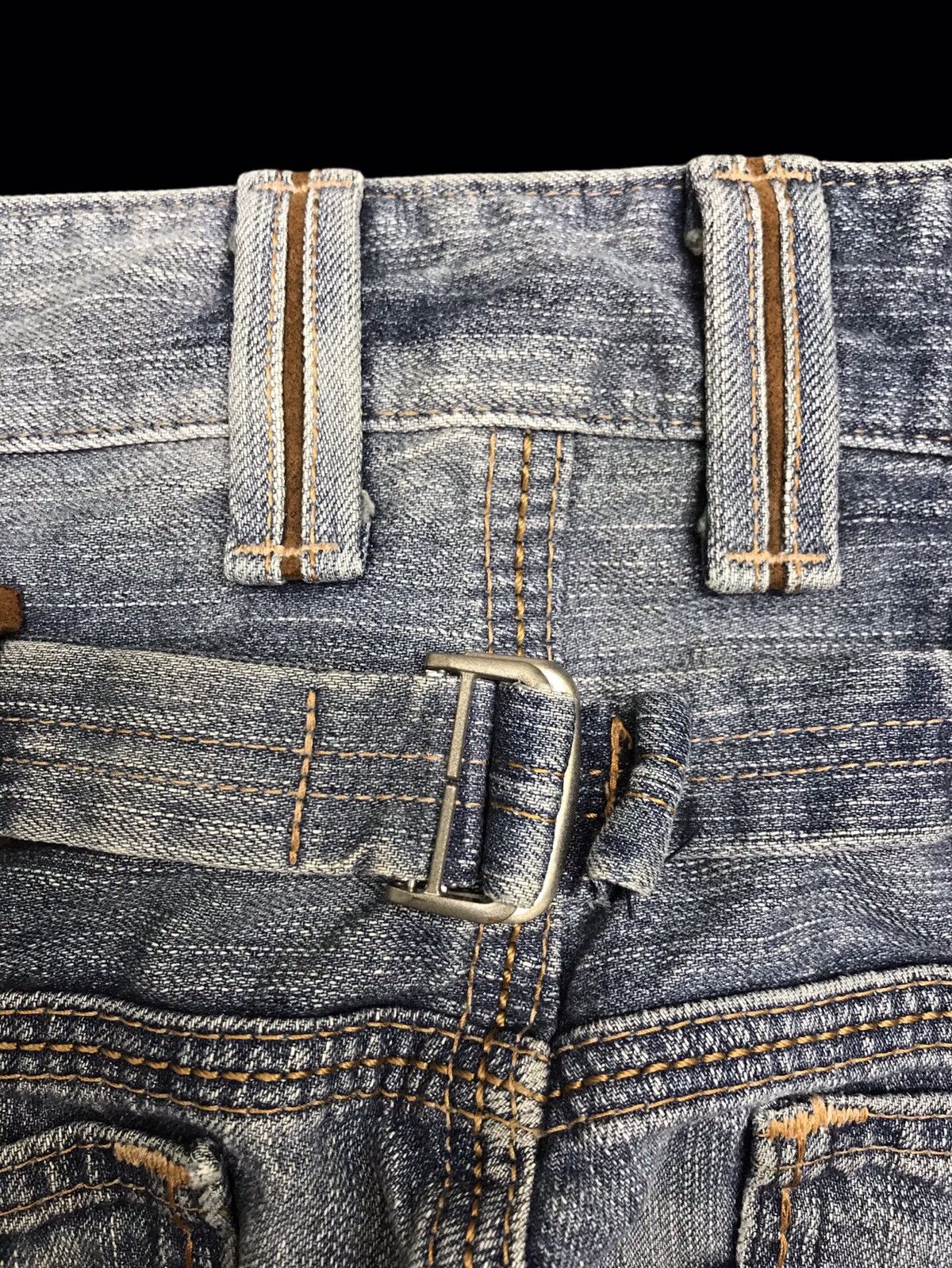 Edwin 💥EDWIN 435XVS STONE WASH DISTRESSED DENIM F342 Size US 31 - 15 Thumbnail