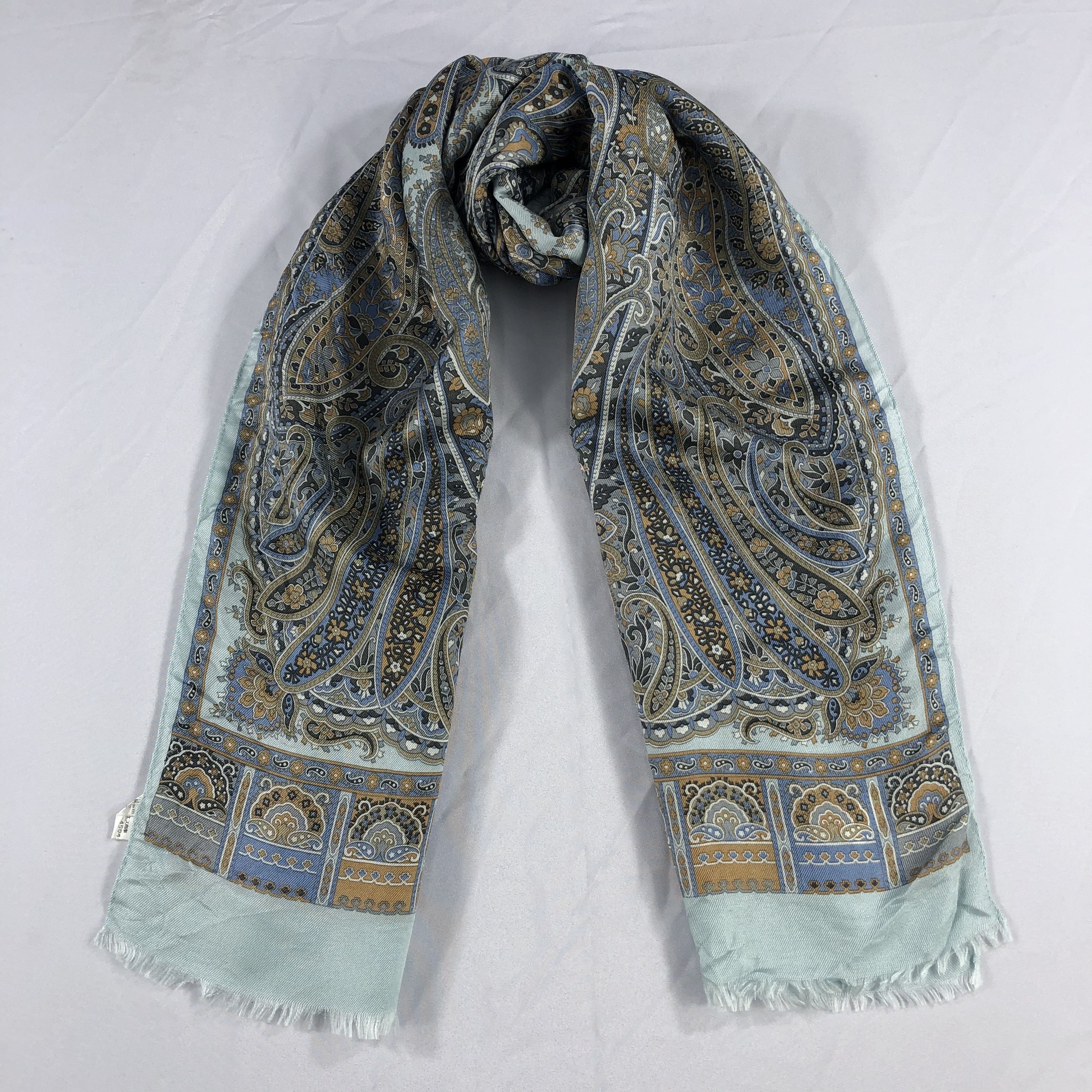 Vintage Vintage Silk Scarf Size 26 - 2 Thumbnail