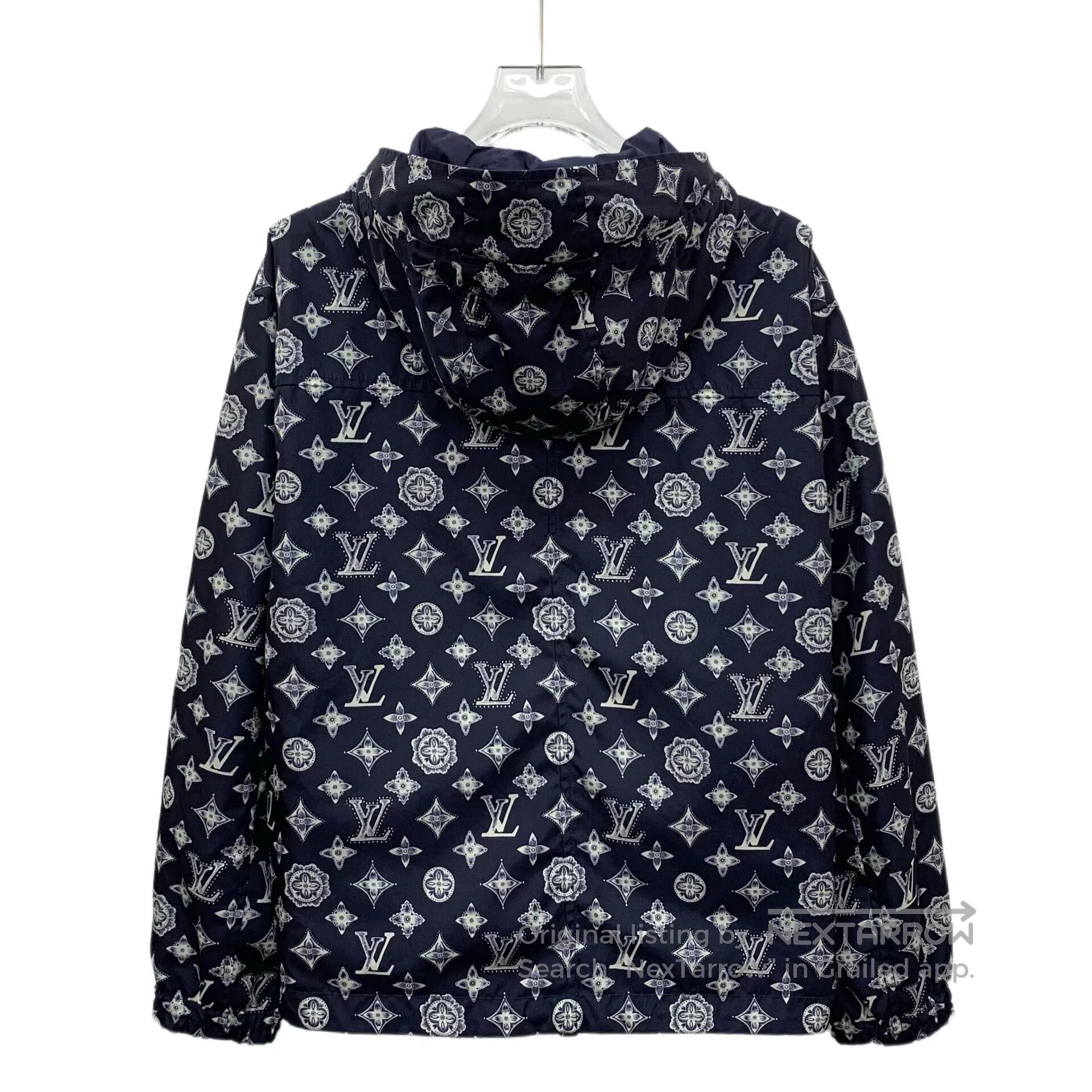 Louis Vuitton Louis Vuitton Dark Blue Monogram Printed Two-Way Zipper Ja Size US S / EU 44-46 / 1 - 2 Thumbnail