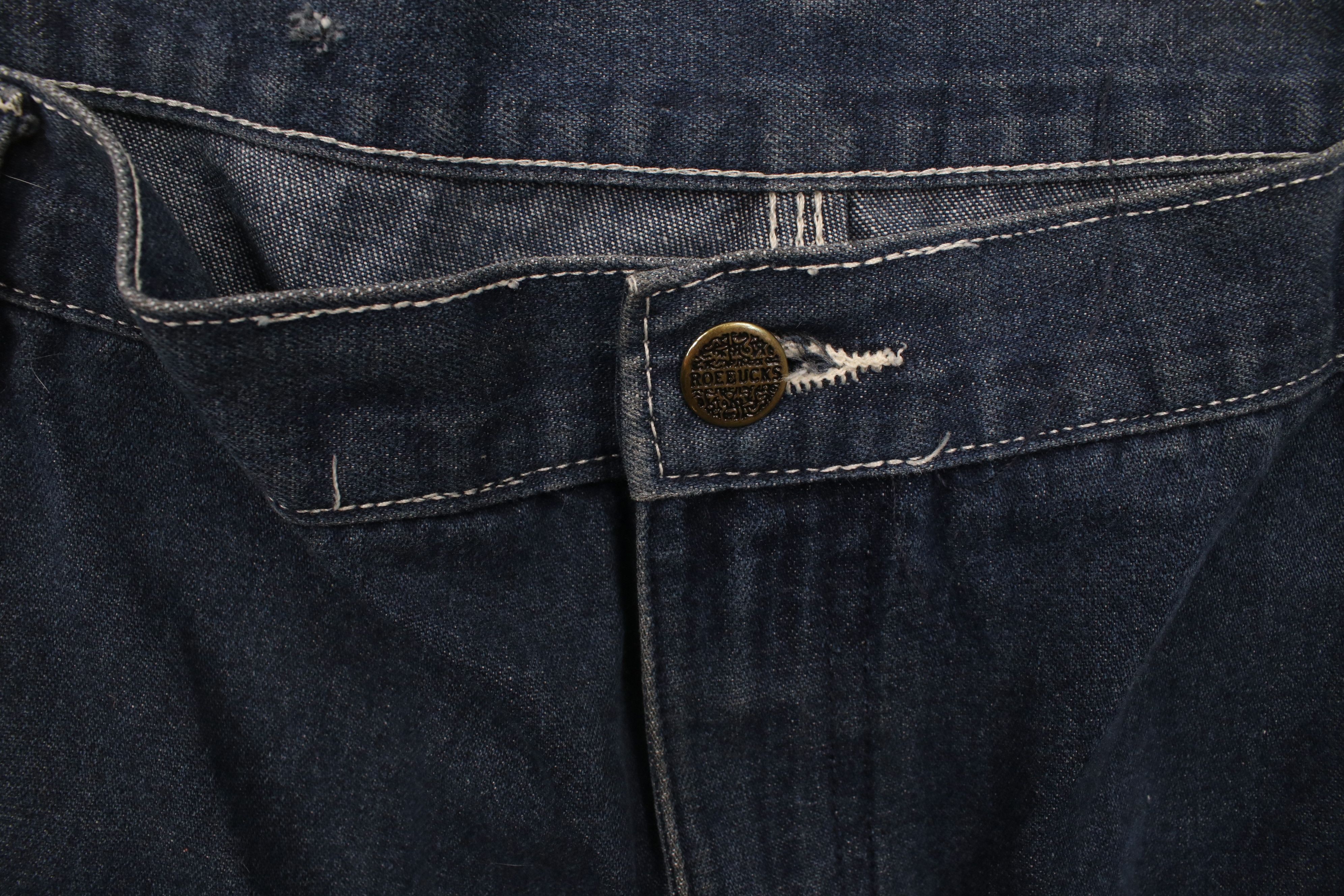 Vintage Vintage 90s Streetwear Wide Leg Dungaree Denim Jeans Blue Size US 40 / EU 56 - 9 Thumbnail