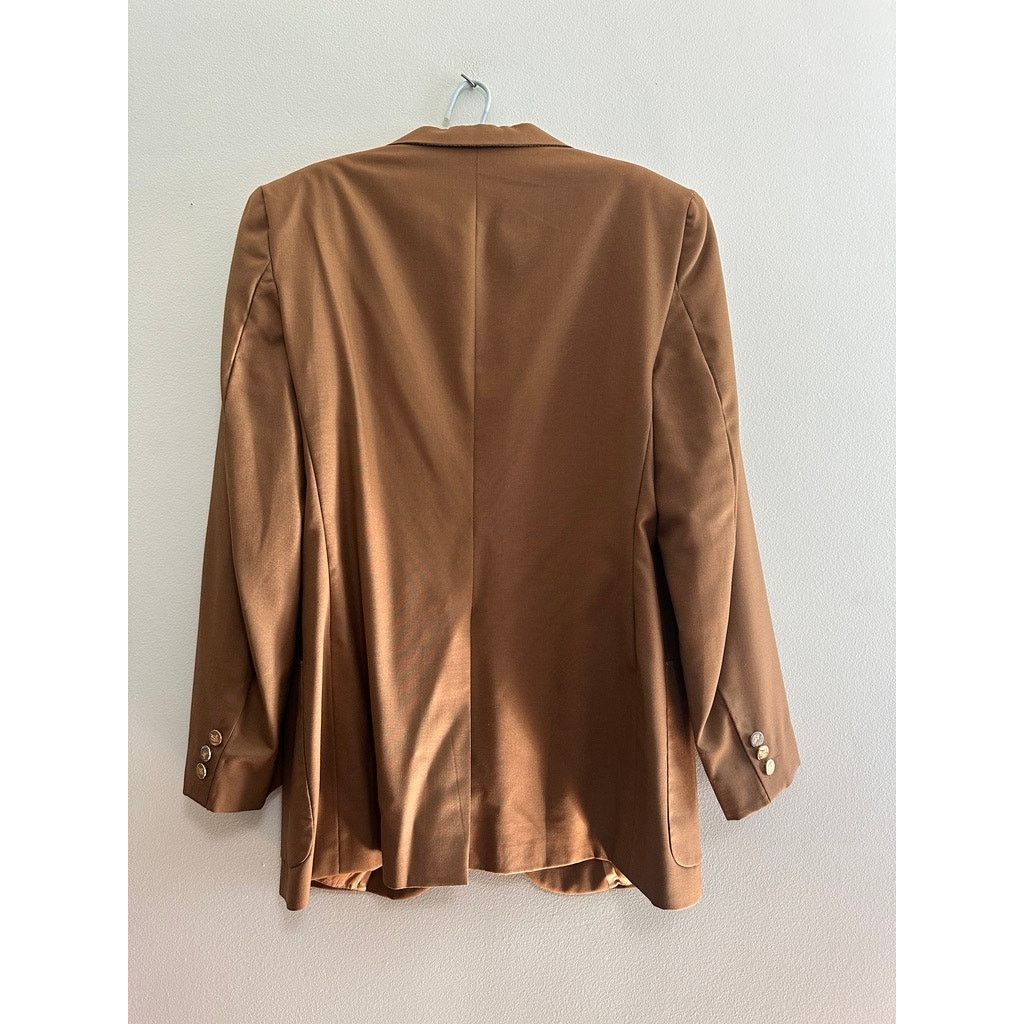Burberry Vintage Burberry dark tan gold two button blazer size 40R Size 40R - 3 Thumbnail