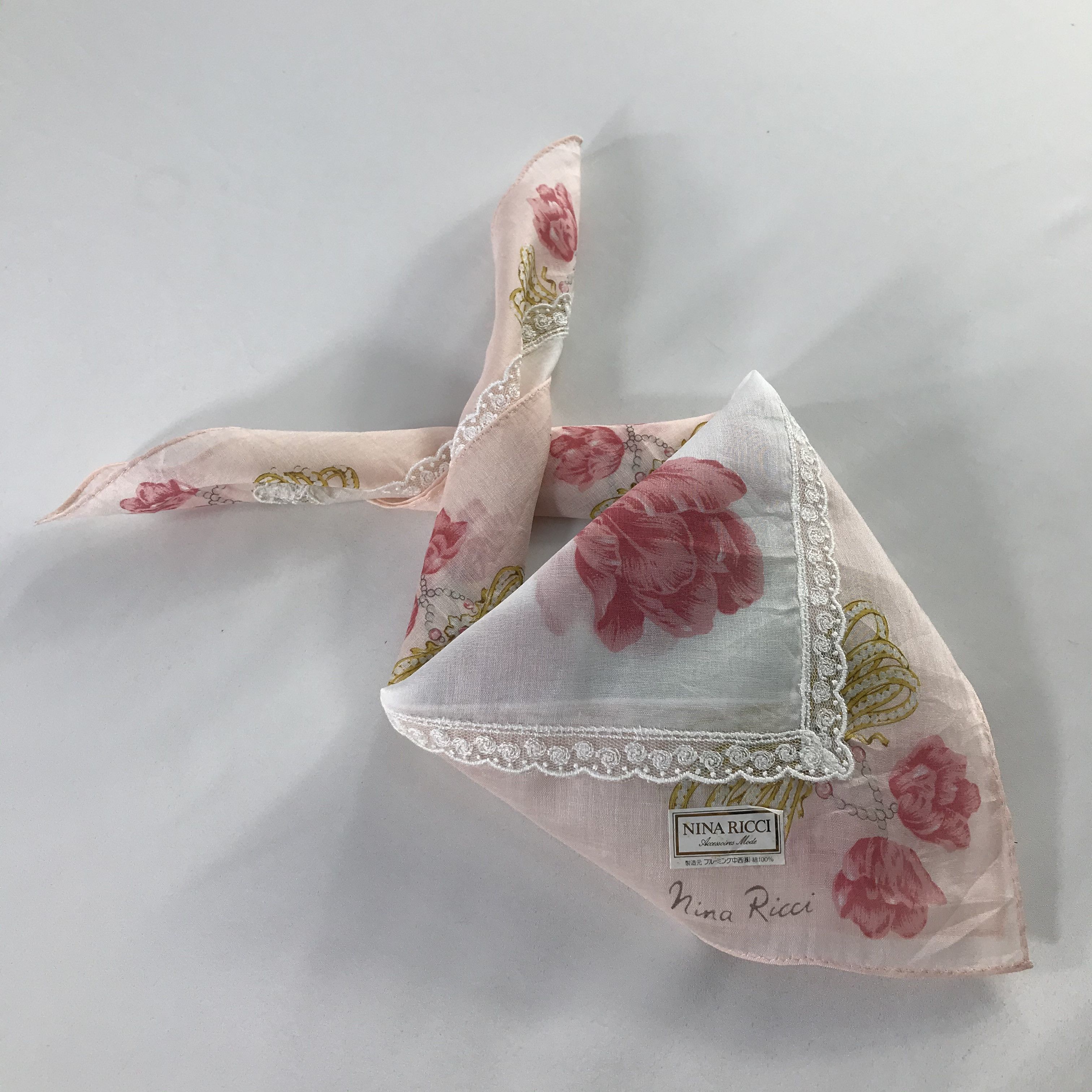 Nina Ricci × Vintage Nina Ricci Bandana / Handkerchief / Neckerchief - S388 Size ONE SIZE - 4 Thumbnail