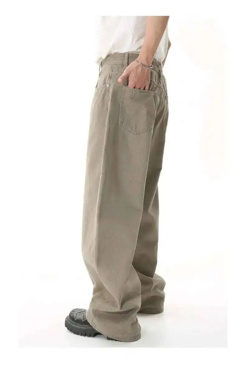 Japanese Brand Wide Leg Baggy Beige Jeans Denim Size US 32 / EU 48 - 2 Thumbnail